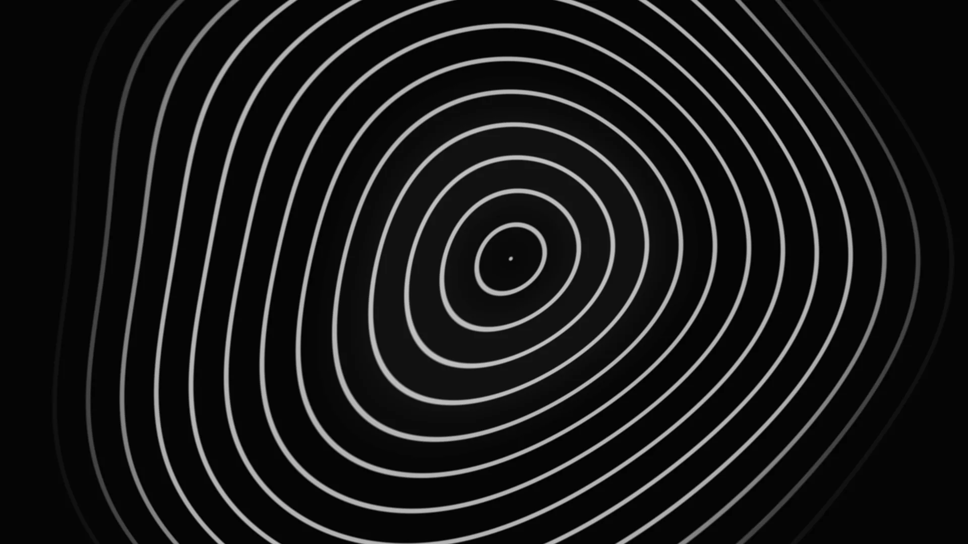 Concentric elliptical rings in monochrome black — free 3840x2160 4K wallpaper image