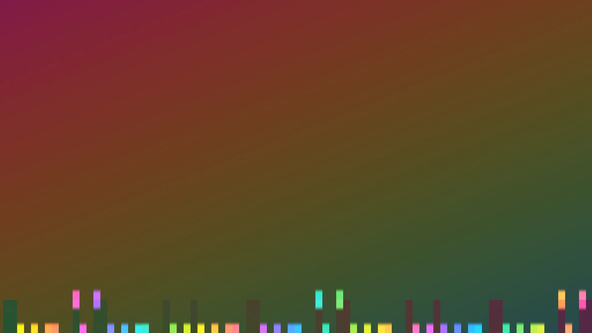 Gradient skyline with luminous geometric bars — free 3840x2160 4K wallpaper image