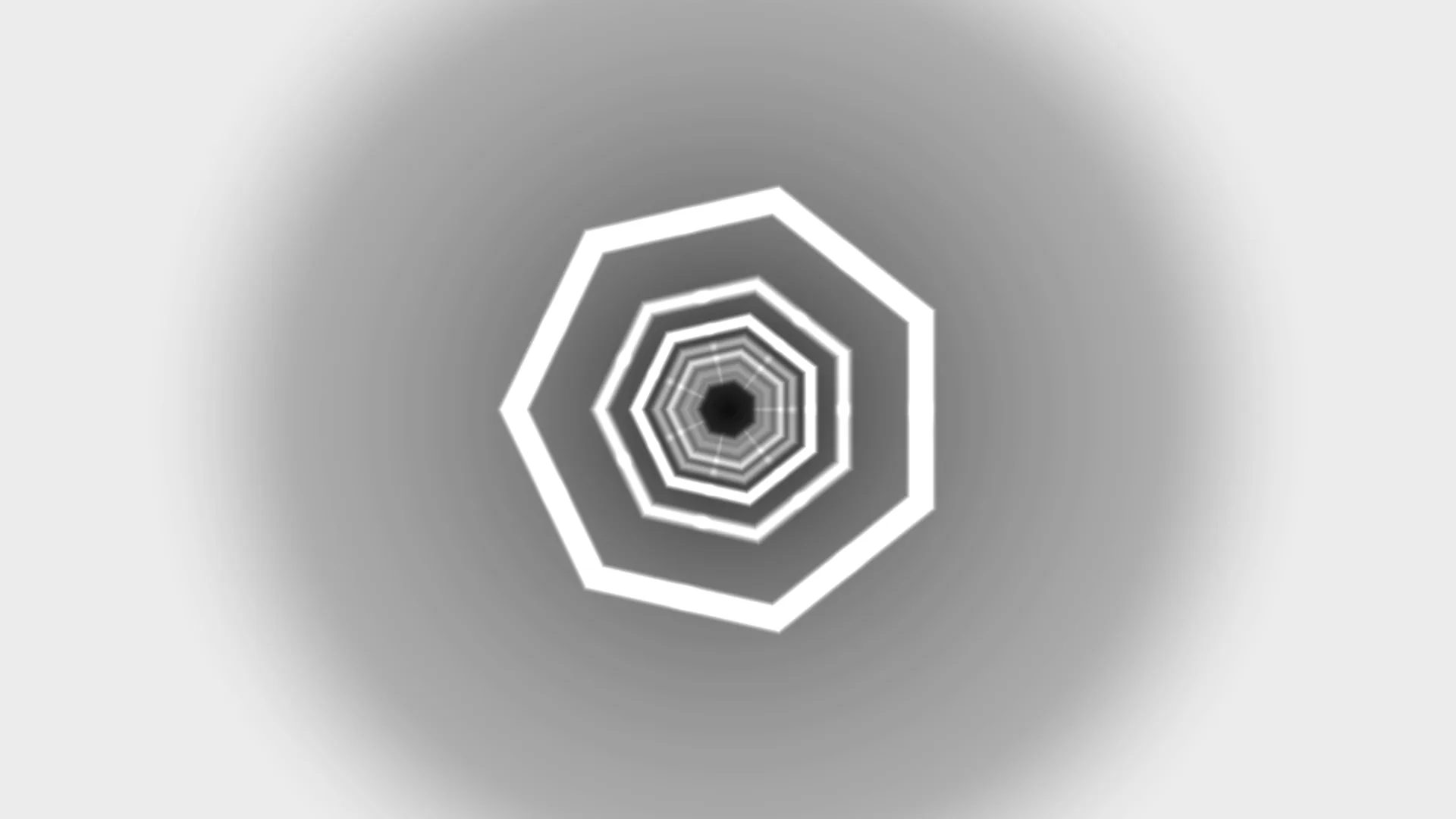 Concentric white octagons on a gray gradient — free 3840x2160 4K wallpaper image