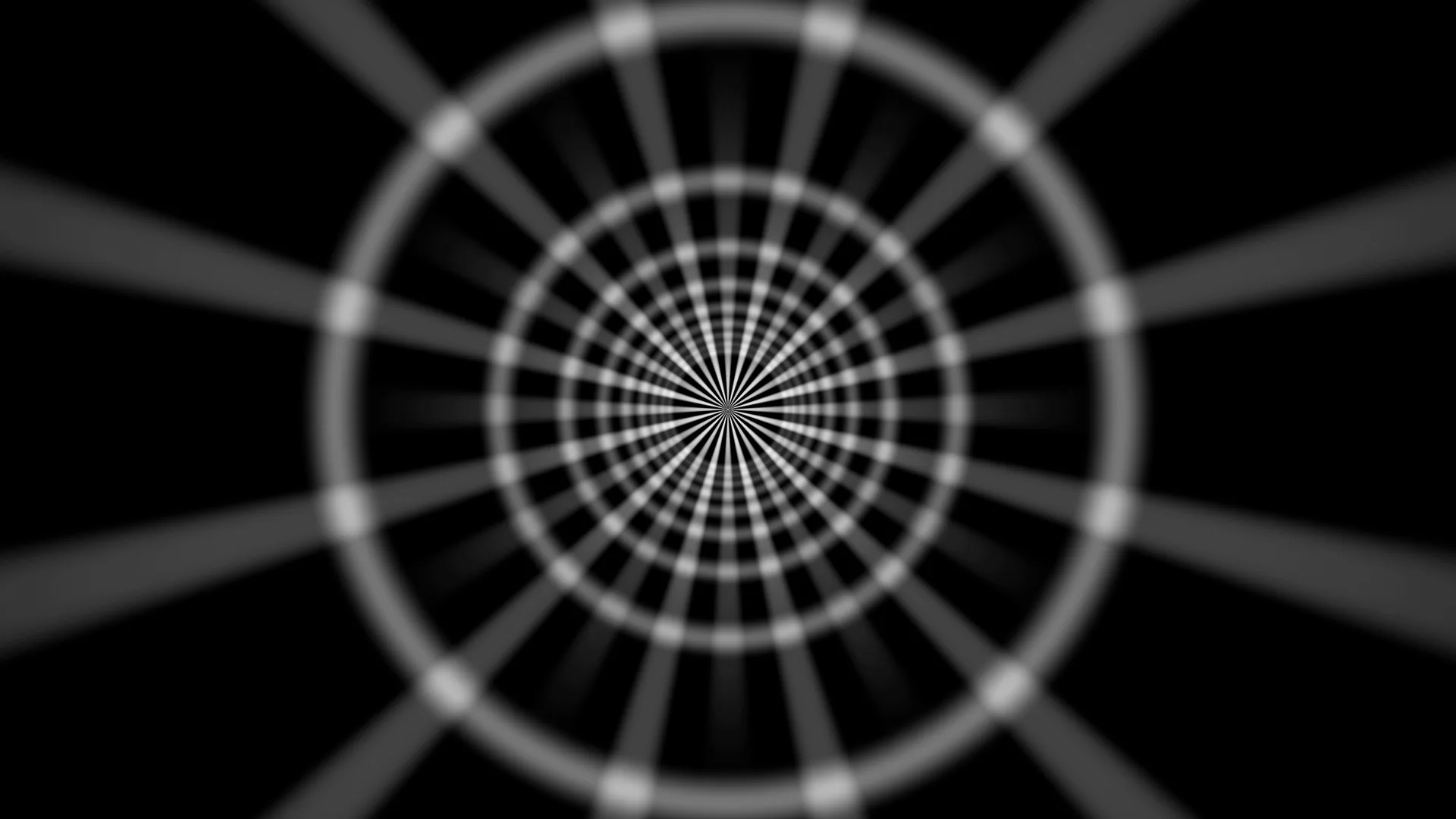 Concentric radial grid in monochrome light — free 3840x2160 4K wallpaper image