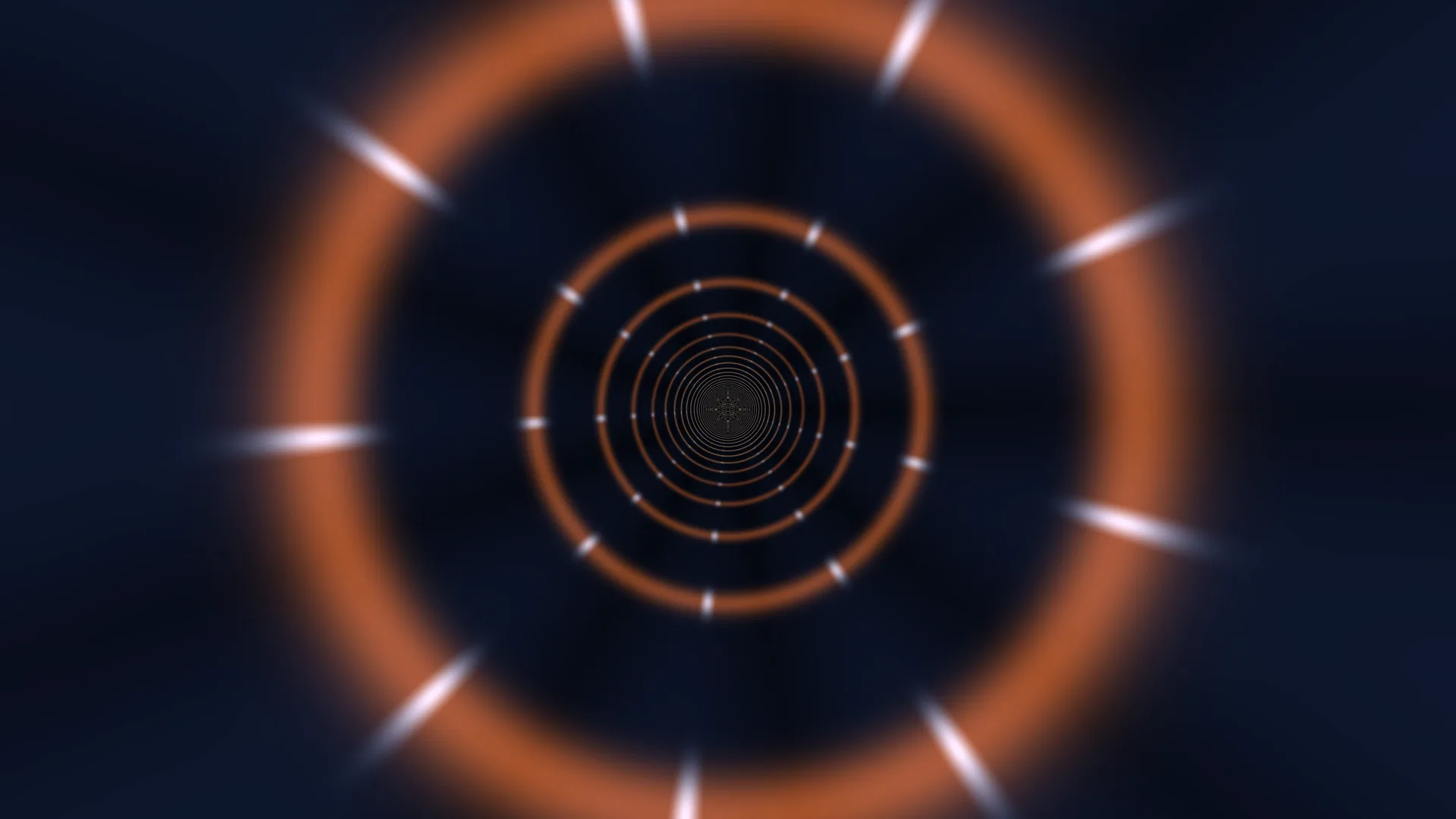 Concentric orange rings with white radial markers — free 3840x2160 4K wallpaper image