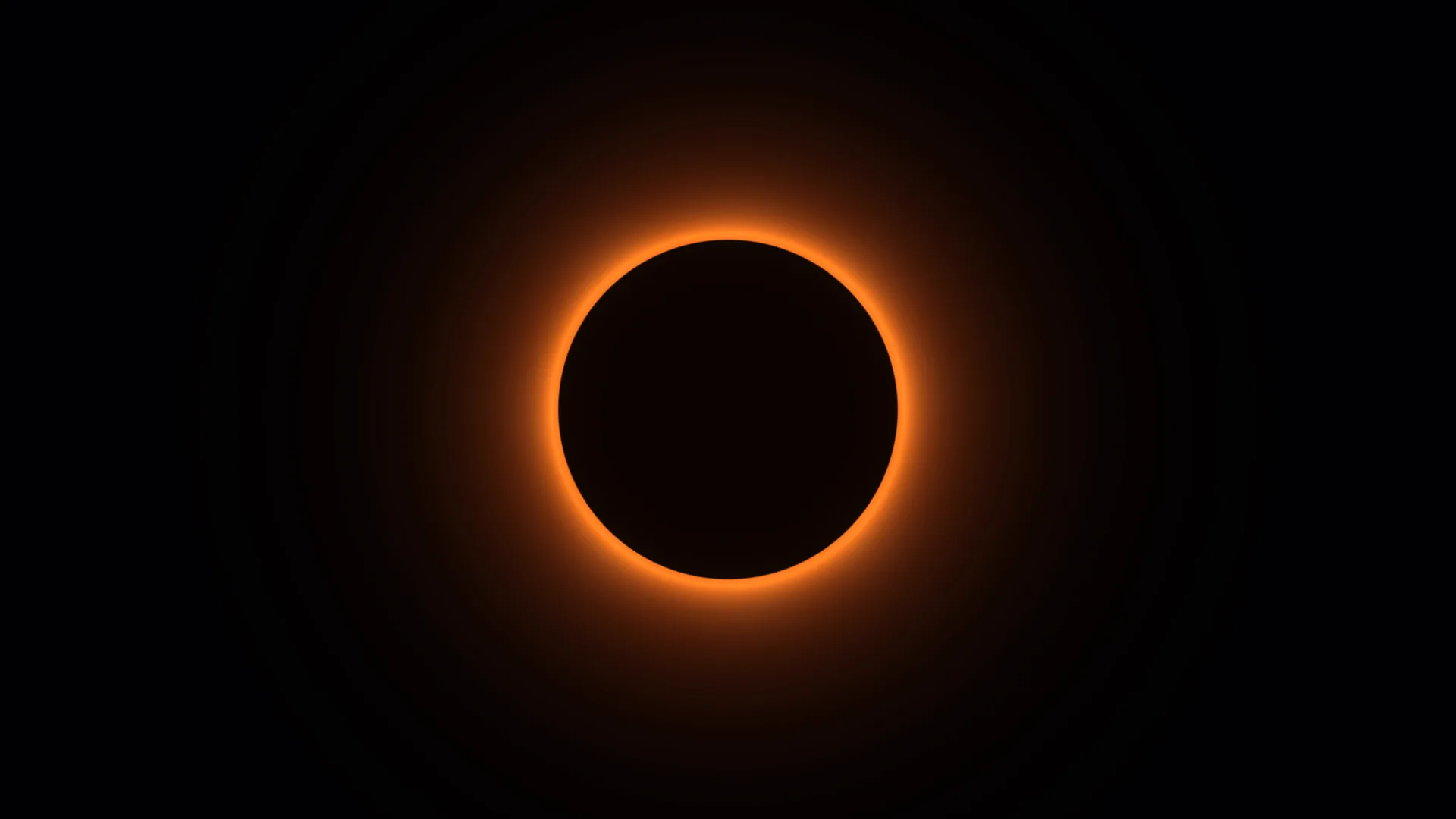 Orange ring around a dark central disk — free 3840x2160 4K wallpaper image