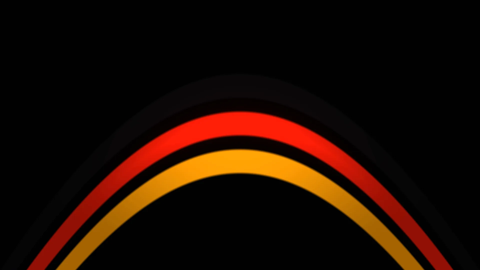 Red and Amber Arcs on a Black Field — free 3840x2160 4K wallpaper image