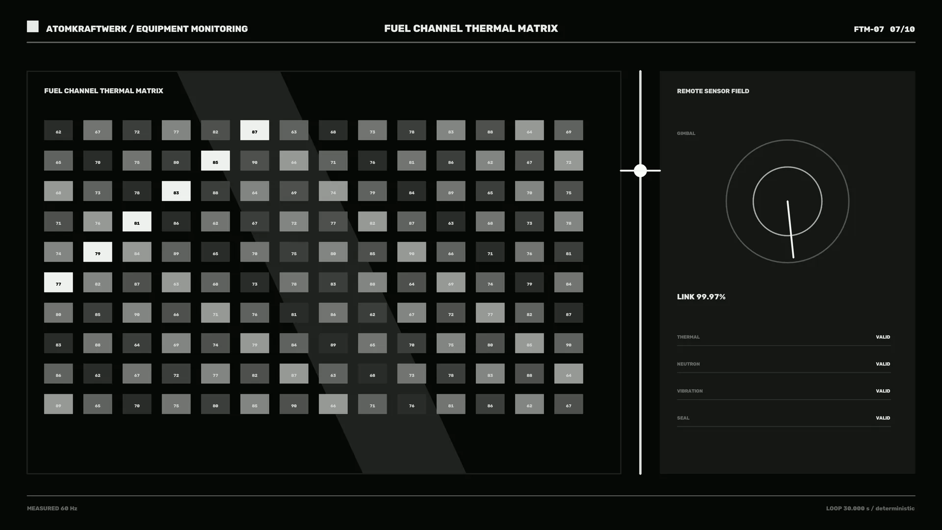 Monochrome fuel channel thermal matrix interface — free 3840x2160 4K wallpaper image