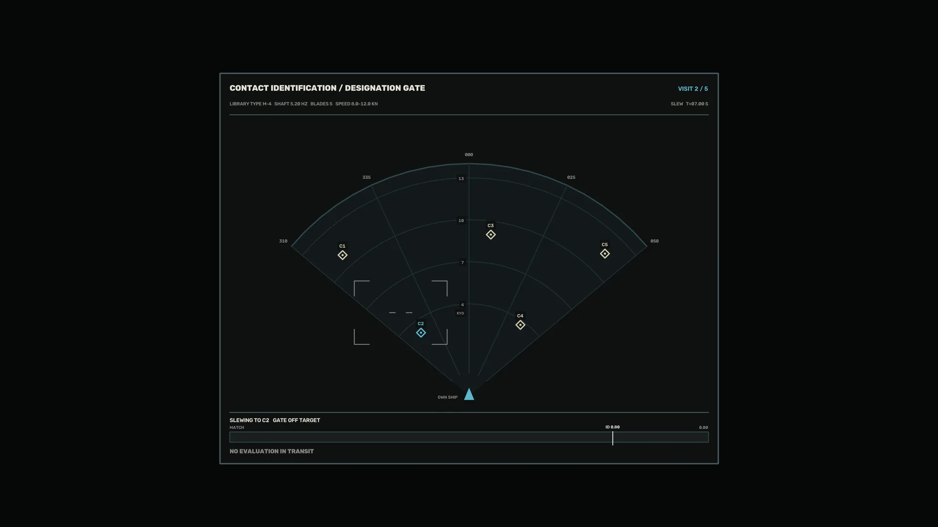 Dark radial contact identification interface — free 3840x2160 4K wallpaper image