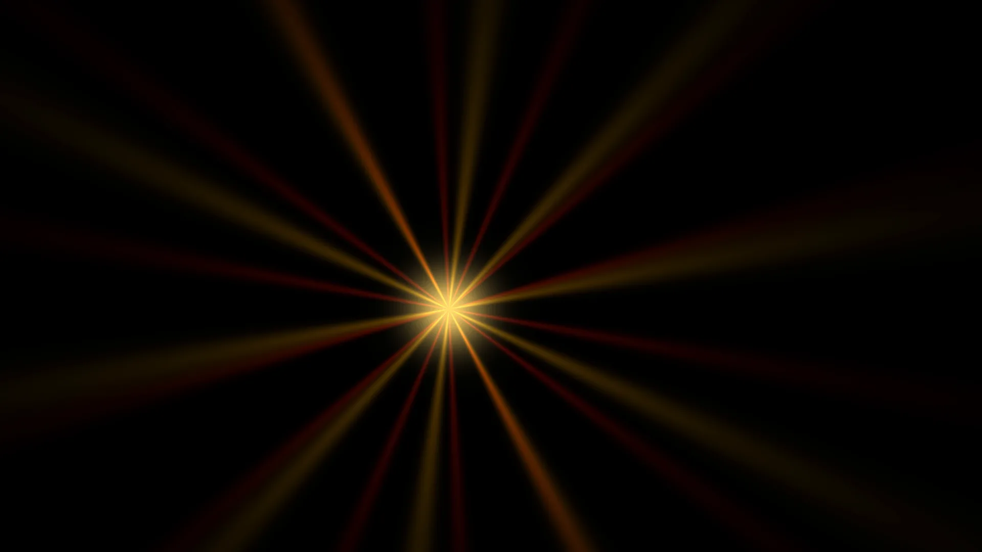 Amber and red radial light burst on black — free 3840x2160 4K wallpaper image