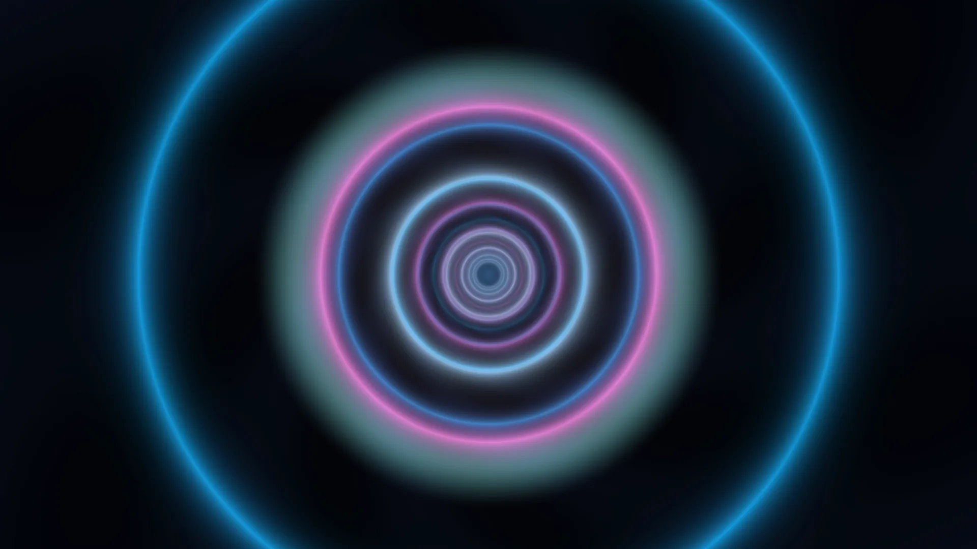 Concentric neon rings on a dark field — free 3840x2160 4K wallpaper image