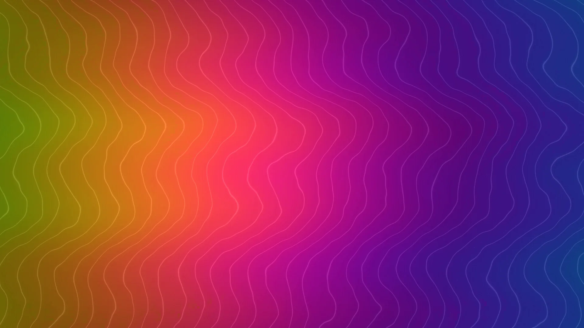 Wavy contour lines across a vivid colour gradient — free 3840x2160 4K wallpaper image