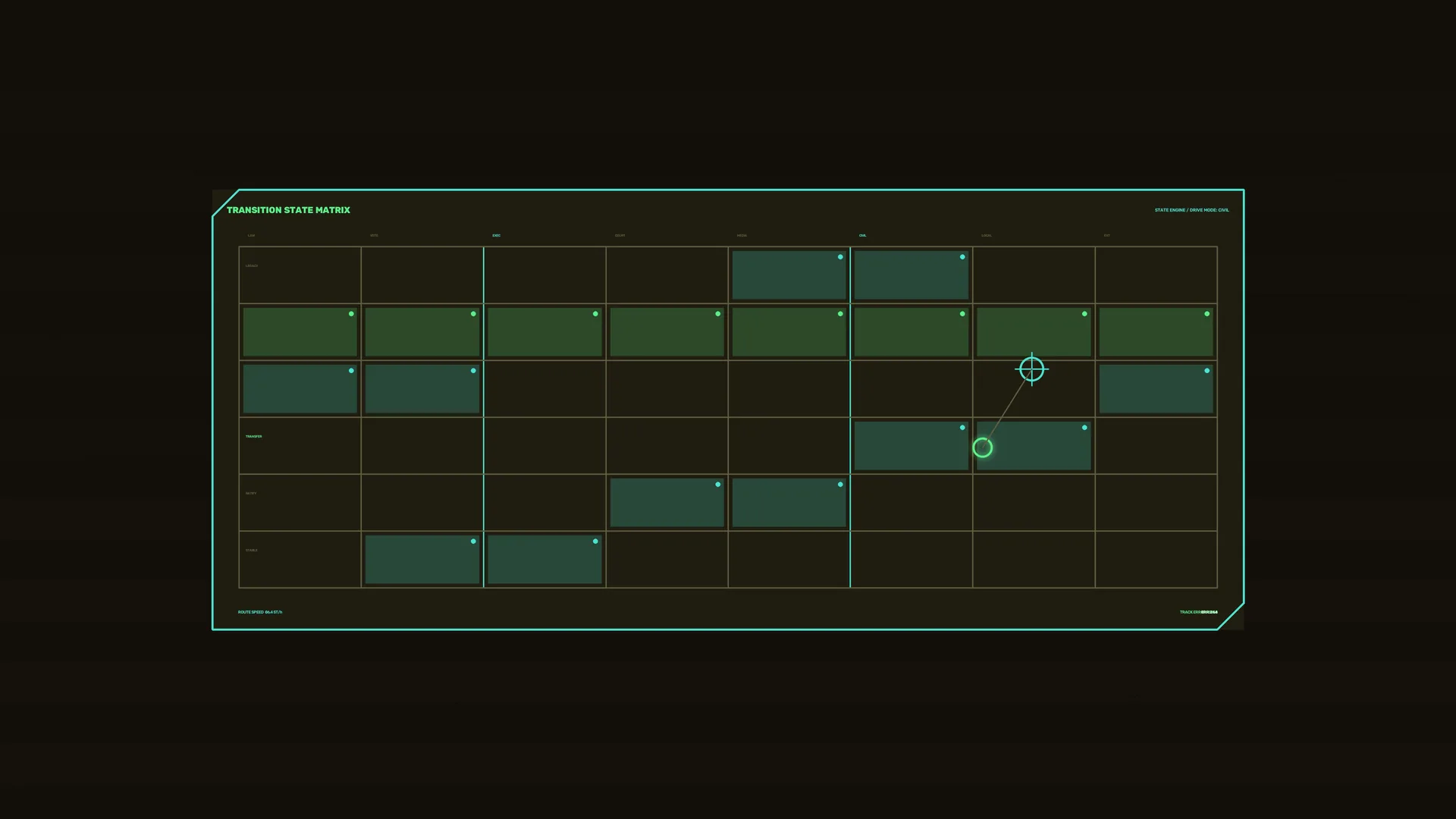 Neon transition state matrix interface — free 3840x2160 4K wallpaper image