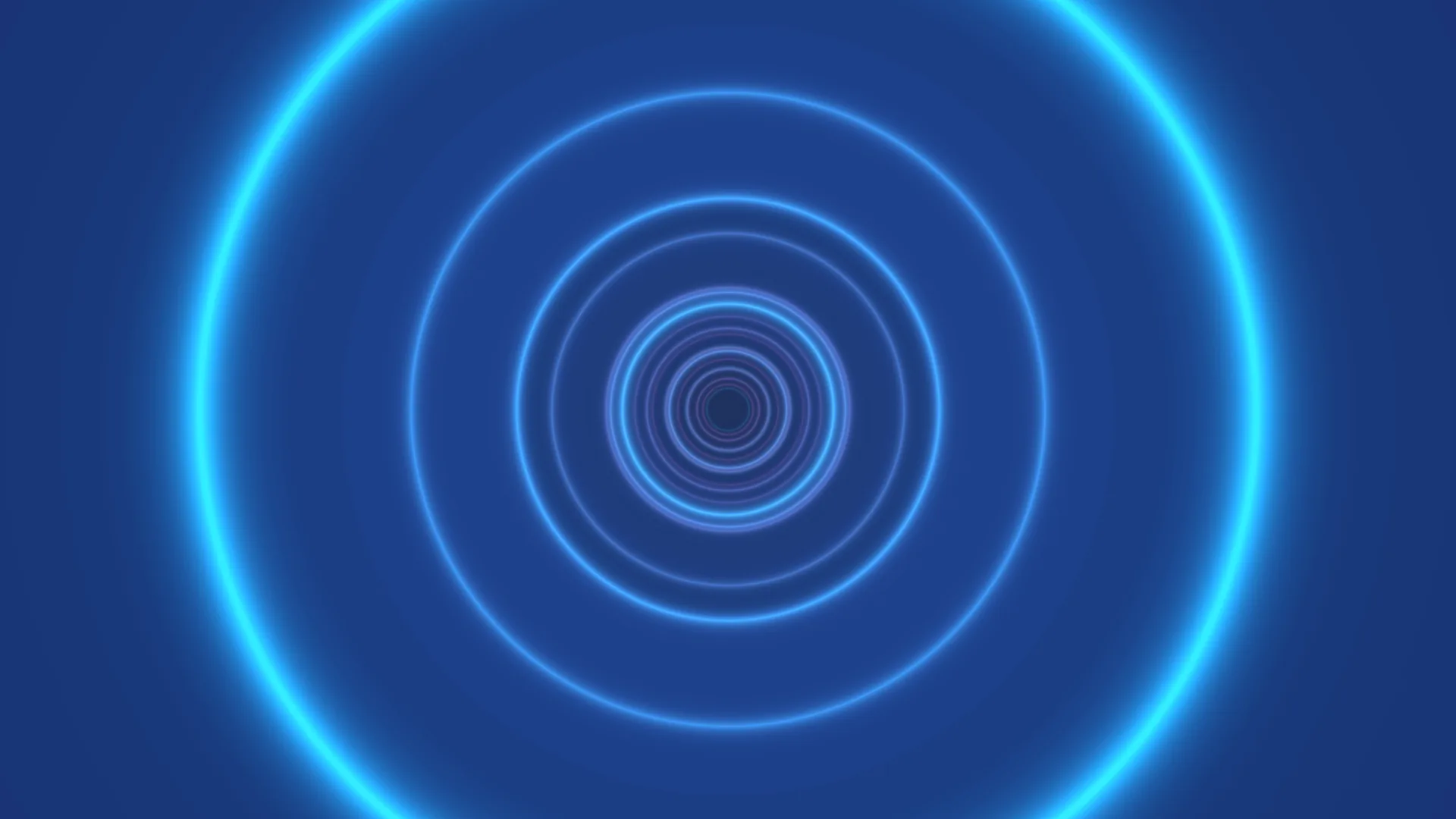 Concentric blue rings with cyan edge glow — free 3840x2160 4K wallpaper image