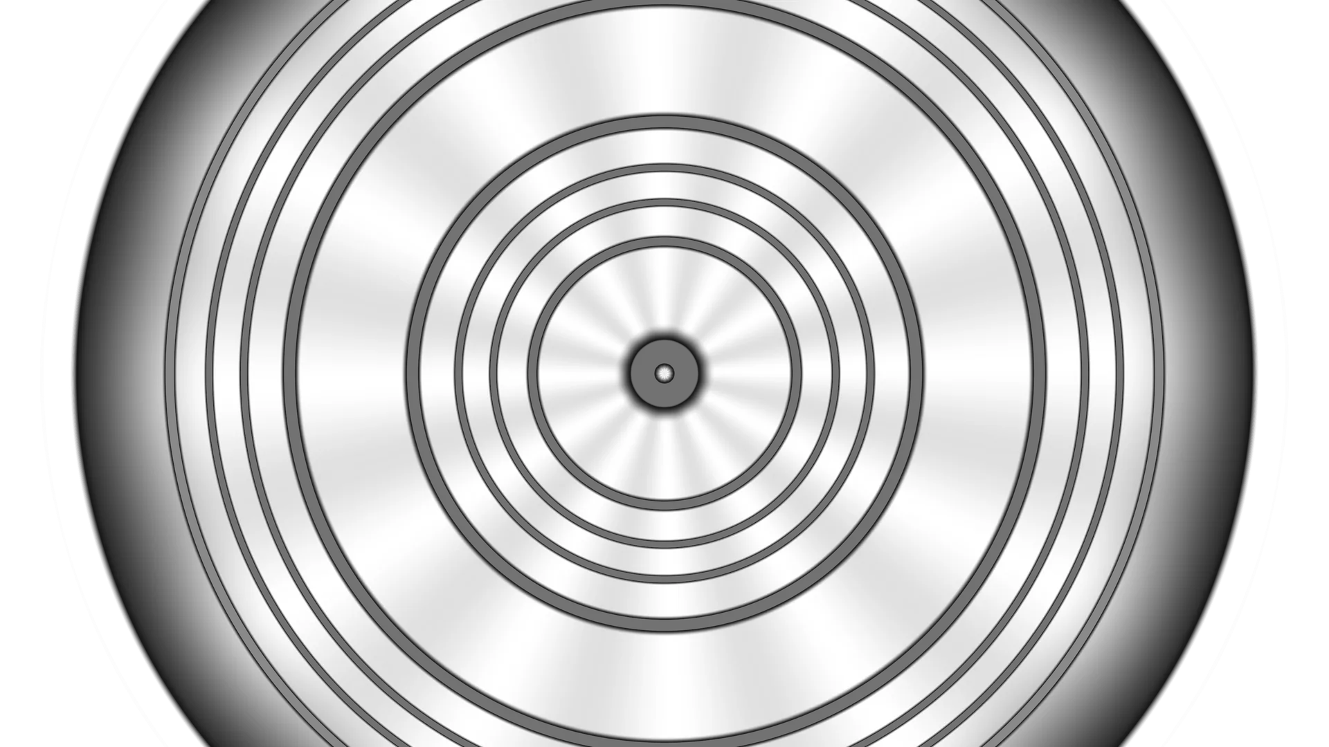 Concentric monochrome rings with radial highlights — free 3840x2160 4K wallpaper image