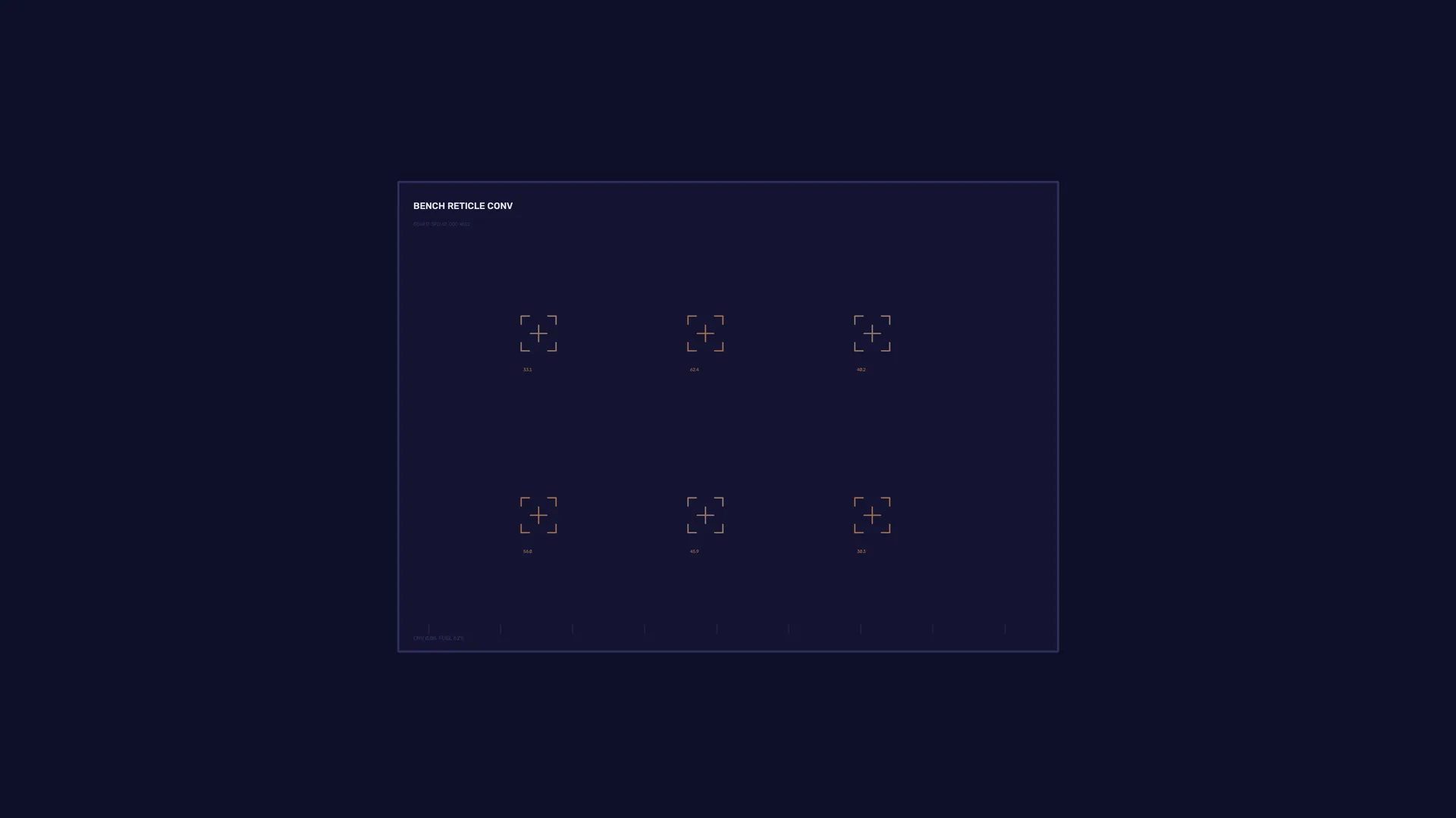 Dark technical reticle grid with copper accents — free 3840x2160 4K wallpaper image