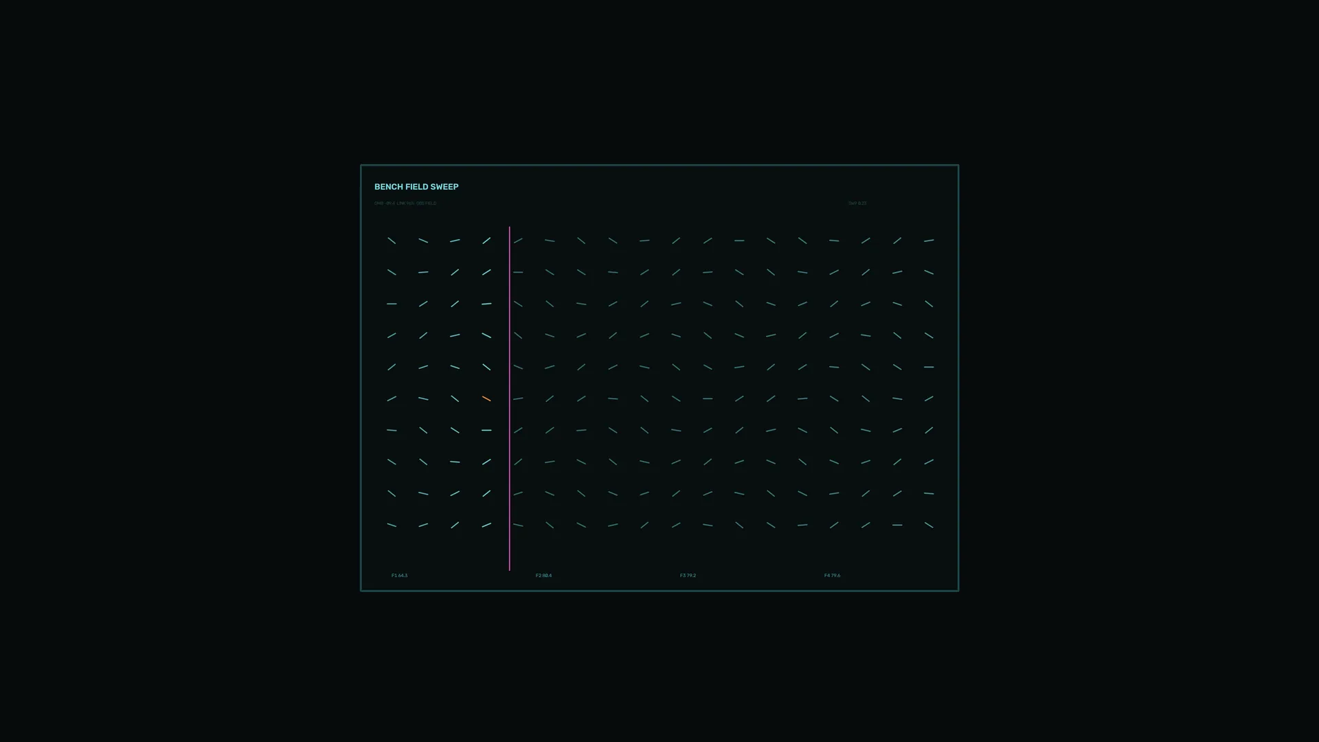 Cyan Vector Grid with Magenta Guide Line — free 3840x2160 4K wallpaper image