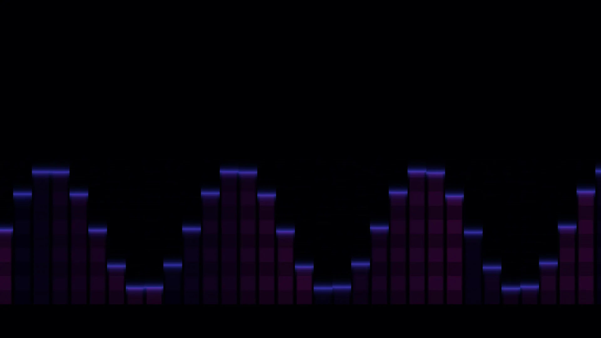 Purple equalizer bars on a black field — free 3840x2160 4K wallpaper image