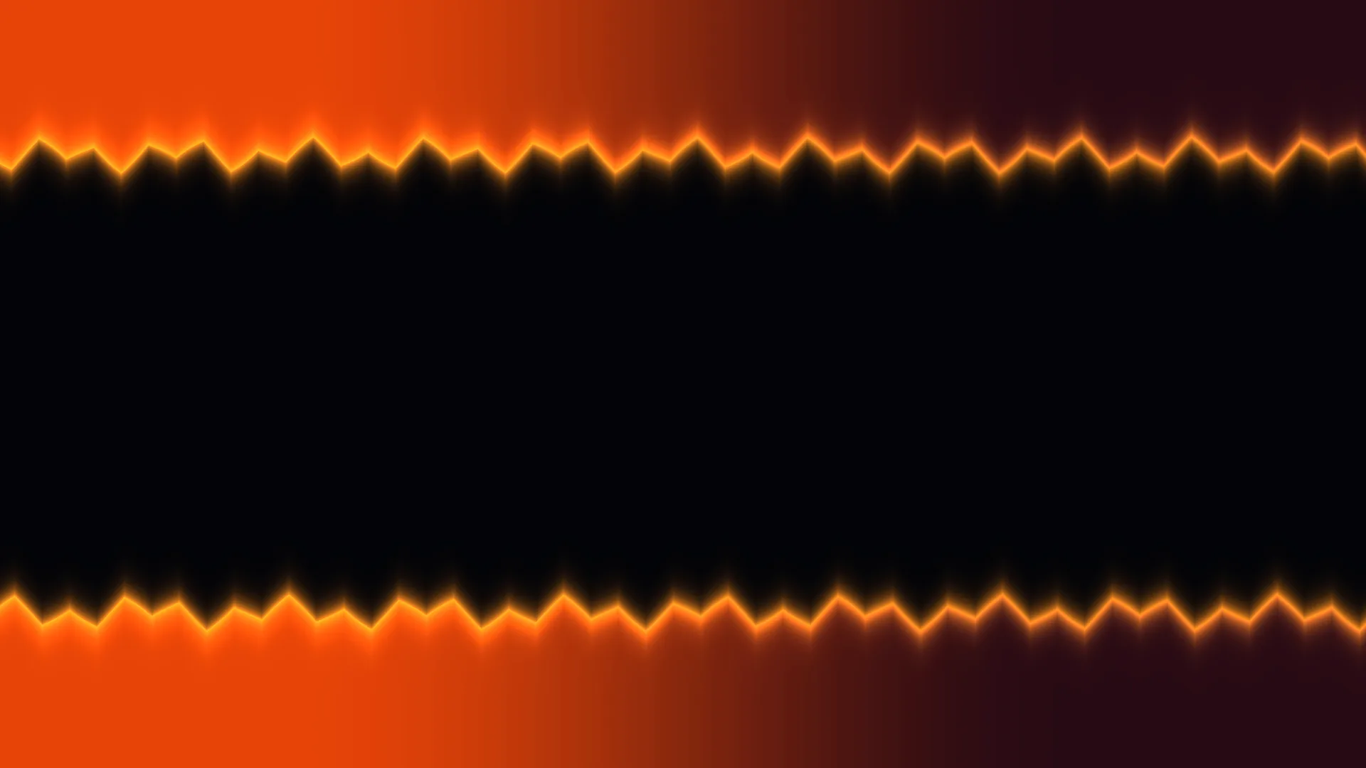Orange Zigzag Borders on a Black Field — free 3840x2160 4K wallpaper image