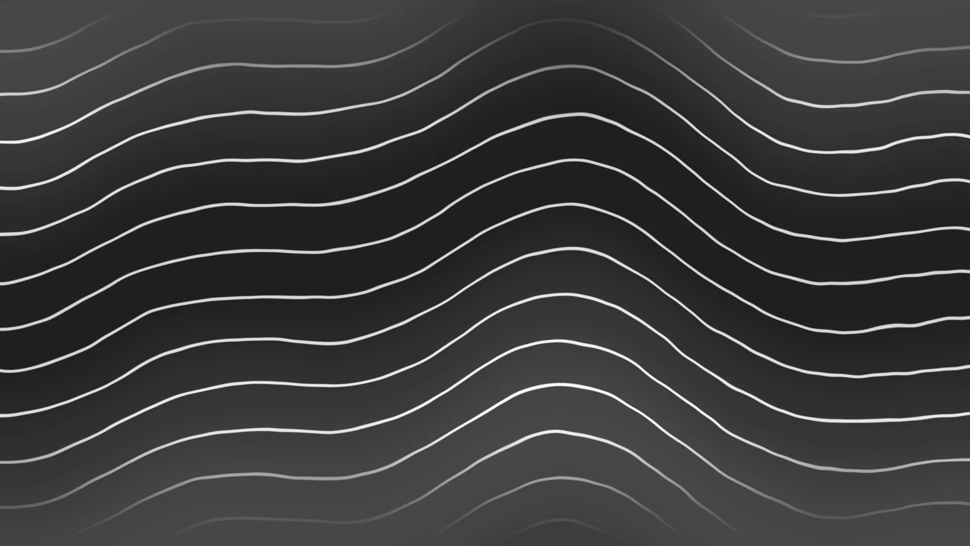 Monochrome flowing contour lines on charcoal — free 3840x2160 4K wallpaper image