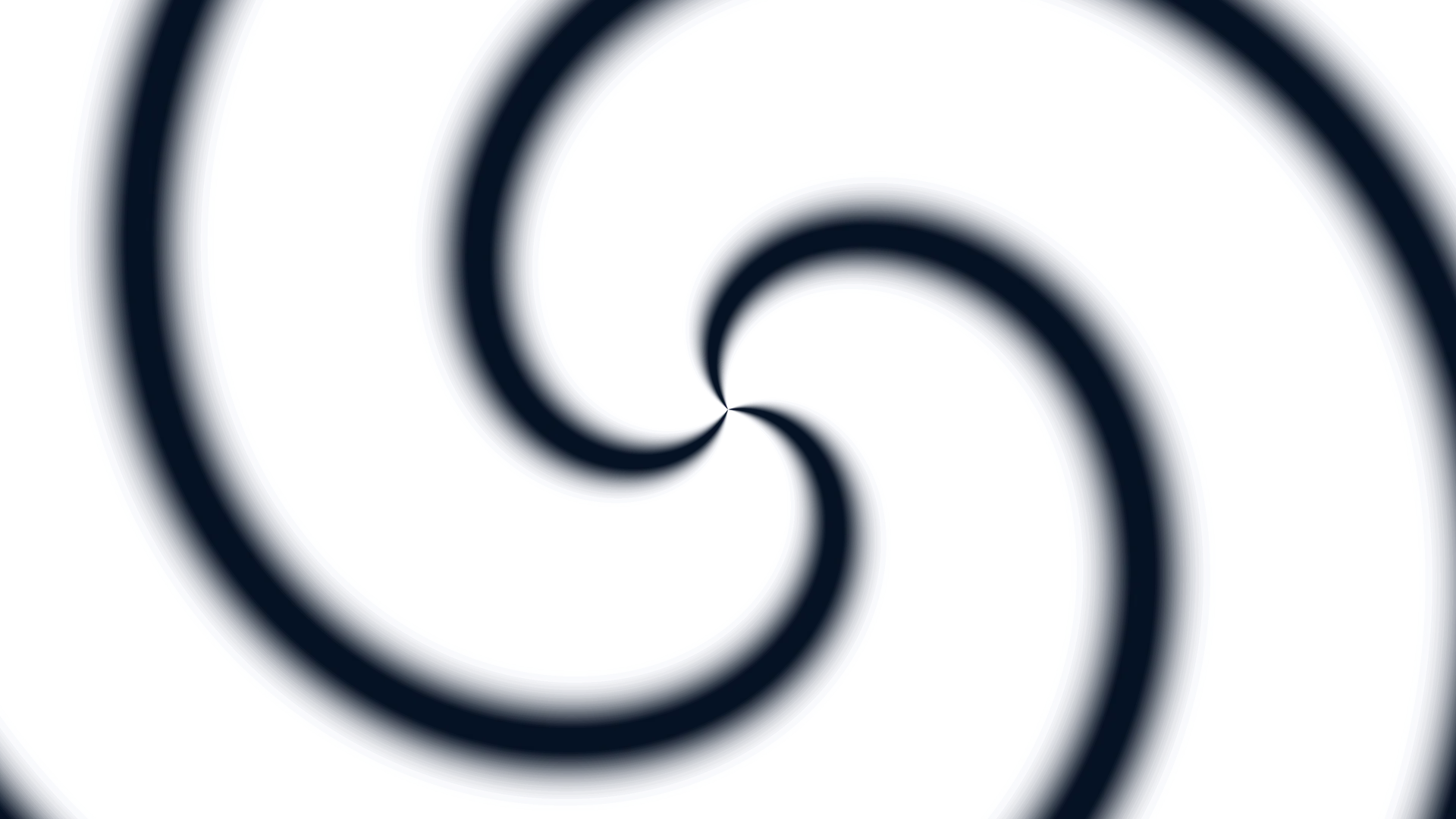 Cyan-edged spiral bands on a black field — free 3840x2160 4K wallpaper image