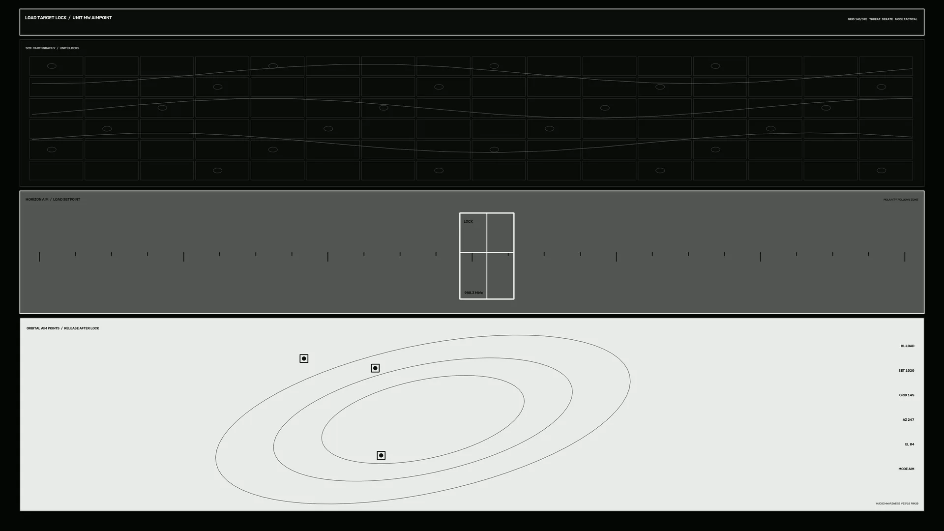 Orbital Lock Interface with Concentric Flight Paths — free 3840x2160 4K wallpaper image