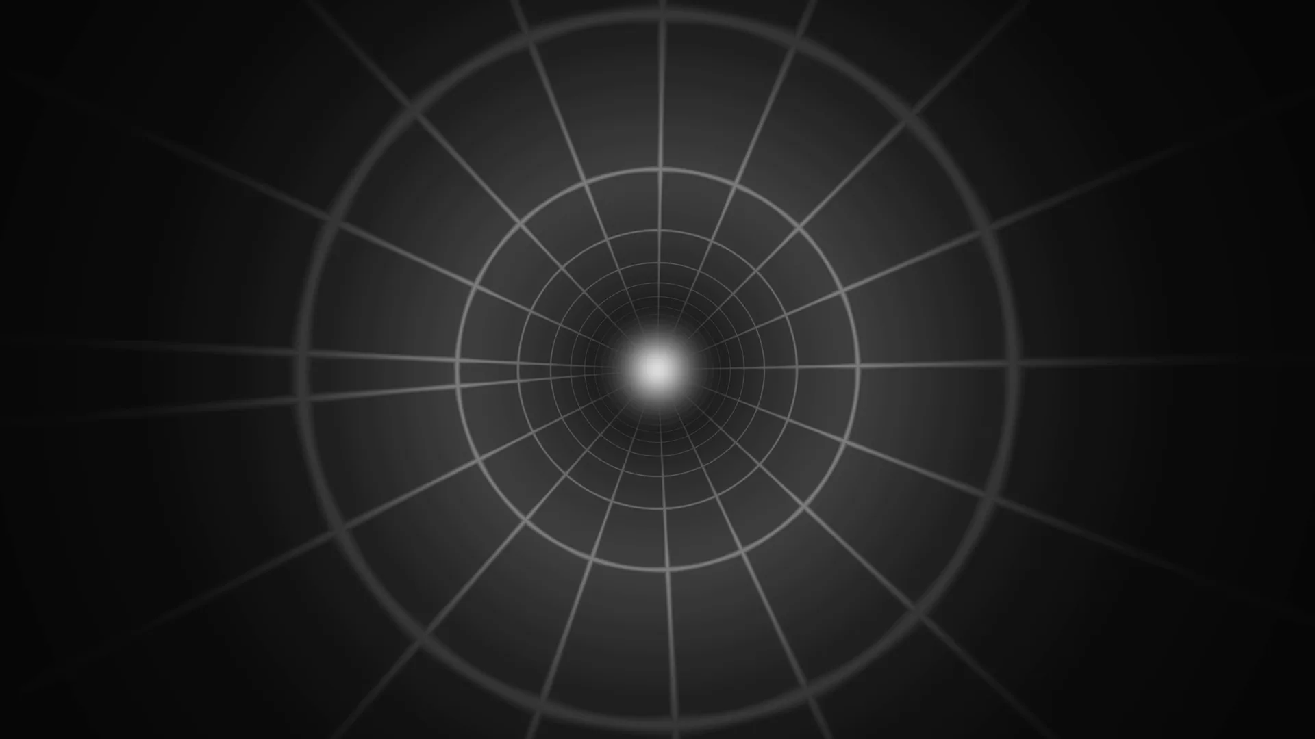 Monochrome radial grid with glowing centre — free 3840x2160 4K wallpaper image