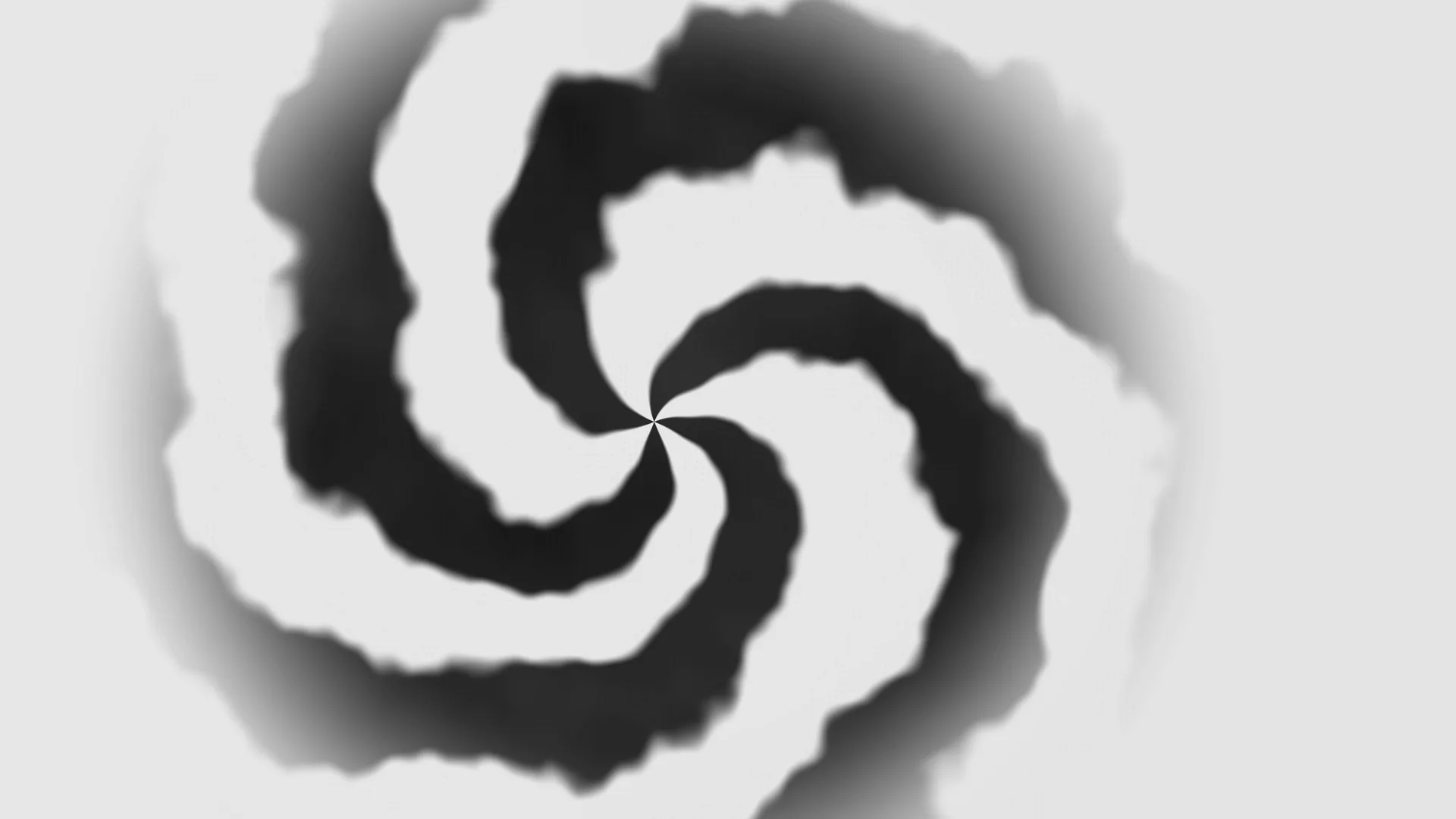 Monochrome radial spiral with soft organic edges — free 3840x2160 4K wallpaper image