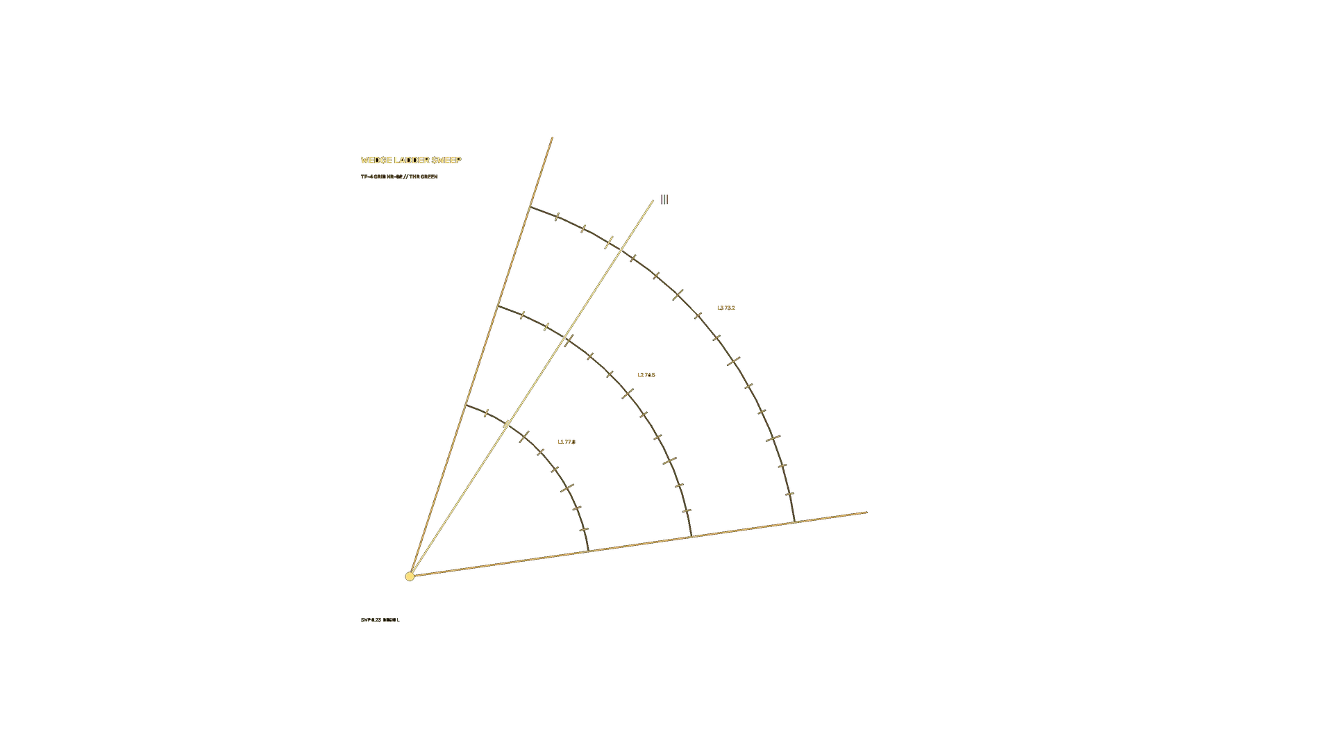 Amber radial ladder diagram on black — free 3840x2160 4K wallpaper image