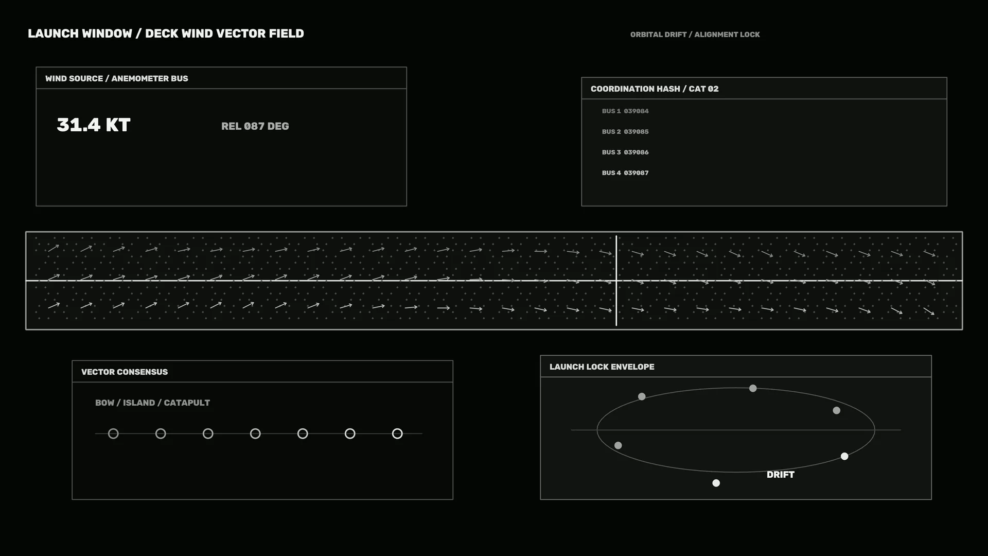 Launch Window Vector Field Technical Display — free 3840x2160 4K wallpaper image