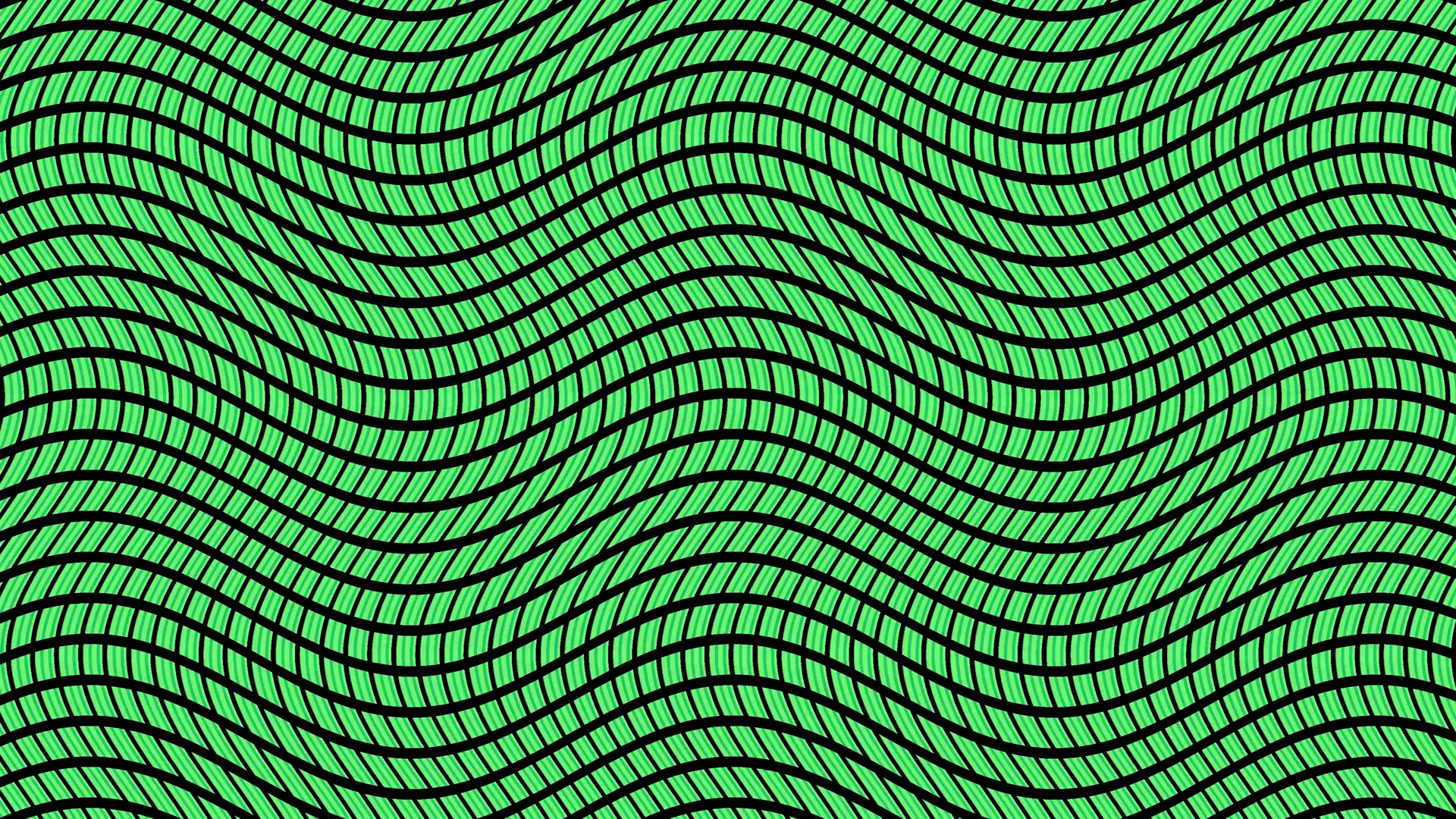 Neon green interlaced wave grid — free 3840x2160 4K wallpaper image