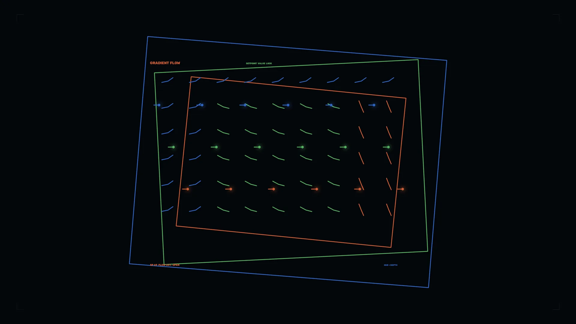 Neon flow grid with nested control planes — free 3840x2160 4K wallpaper image