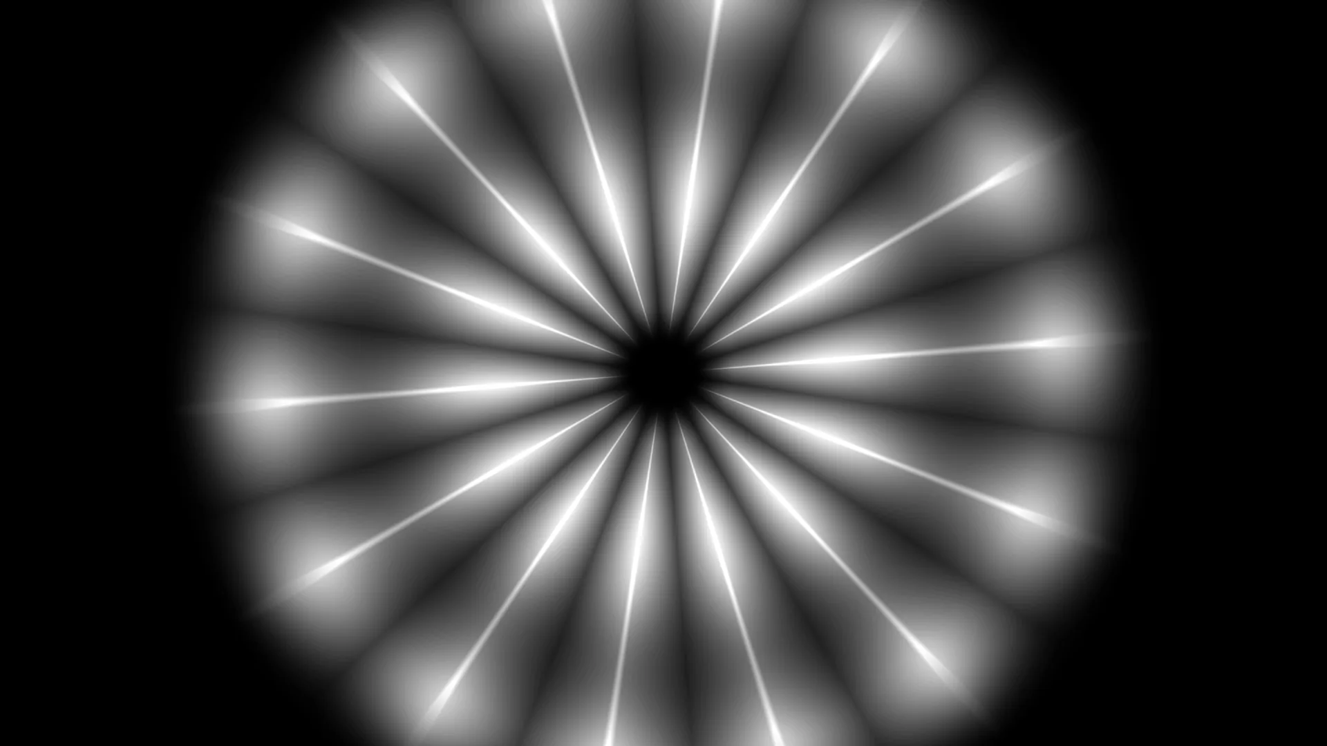 Radial white beams around a black centre — free 3840x2160 4K wallpaper image