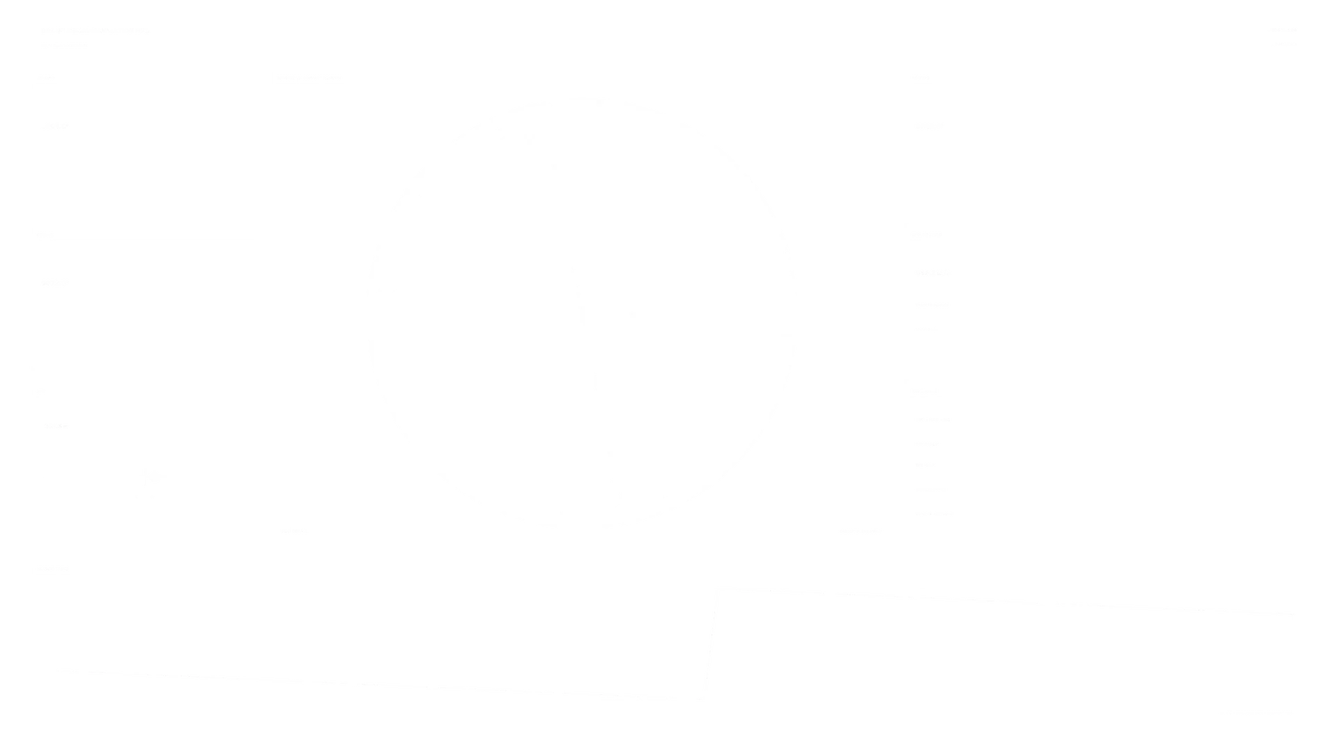 Monochrome drone navigation HUD with orbital disc — free 3840x2160 4K wallpaper image