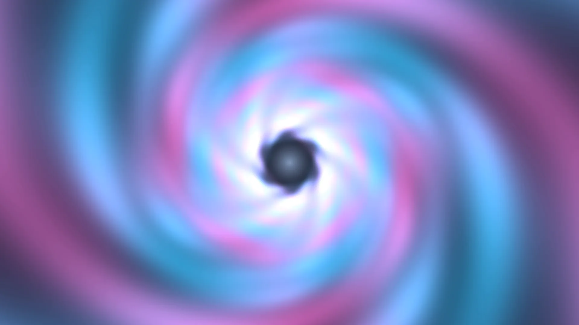 Cyan and violet spiral vortex with dark center — free 3840x2160 4K wallpaper image