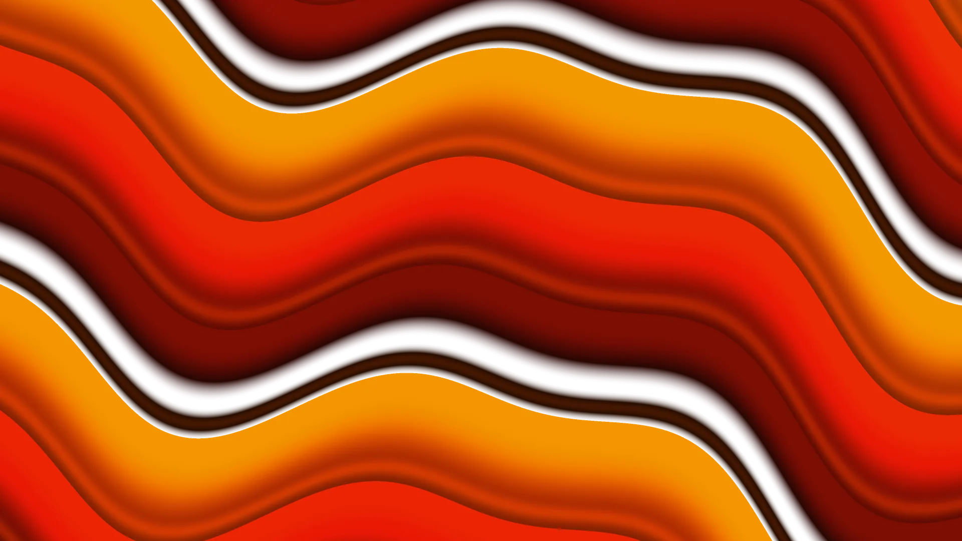 Layered orange and crimson undulating bands — free 3840x2160 4K wallpaper image