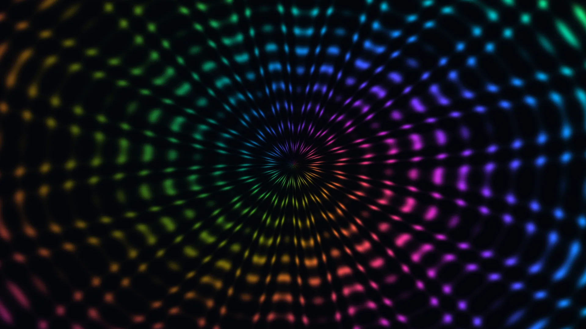 Radial spectrum of glowing segmented light — free 3840x2160 4K wallpaper image