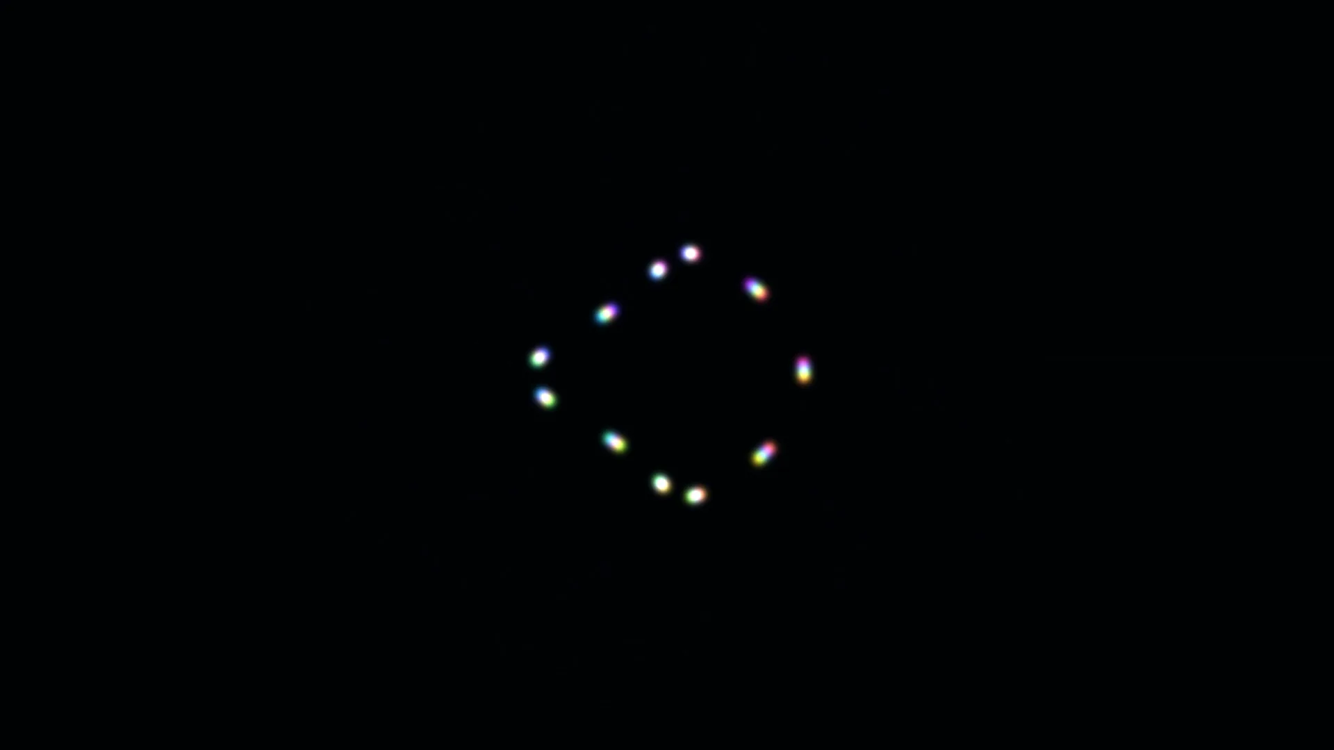 Chromatic points forming an open circular arc — free 3840x2160 4K wallpaper image