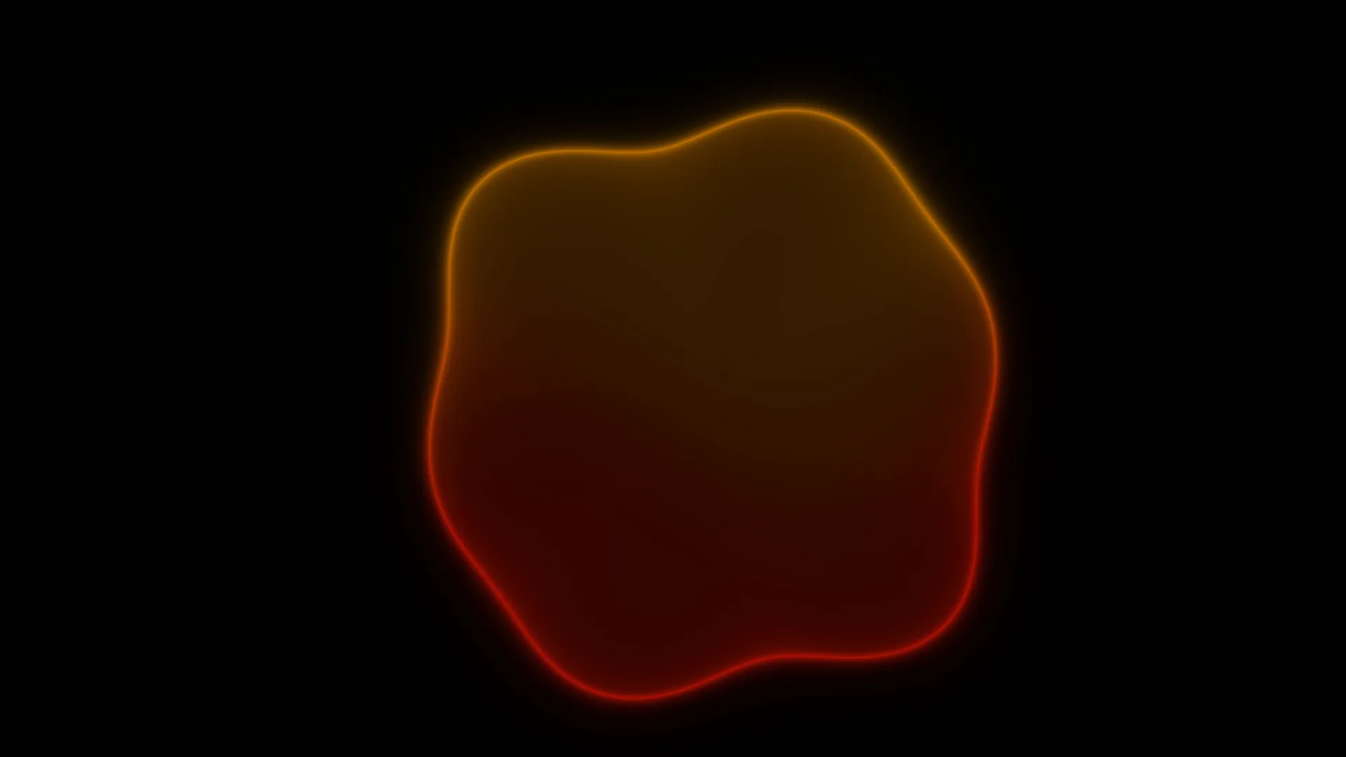 Amber and red glowing organic contour — free 3840x2160 4K wallpaper image