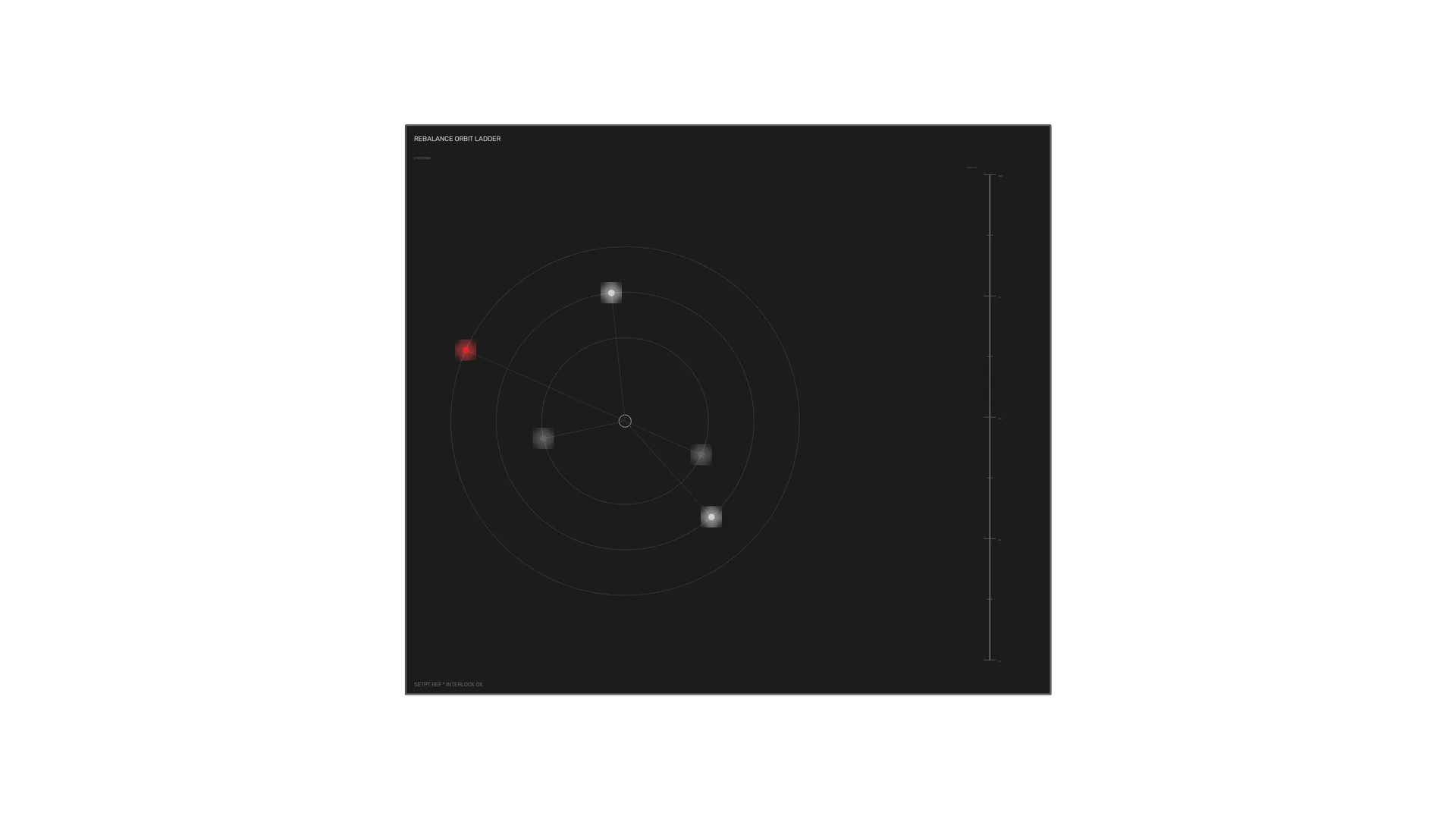 Orbital diagram with red and white markers — free 3840x2160 4K wallpaper image