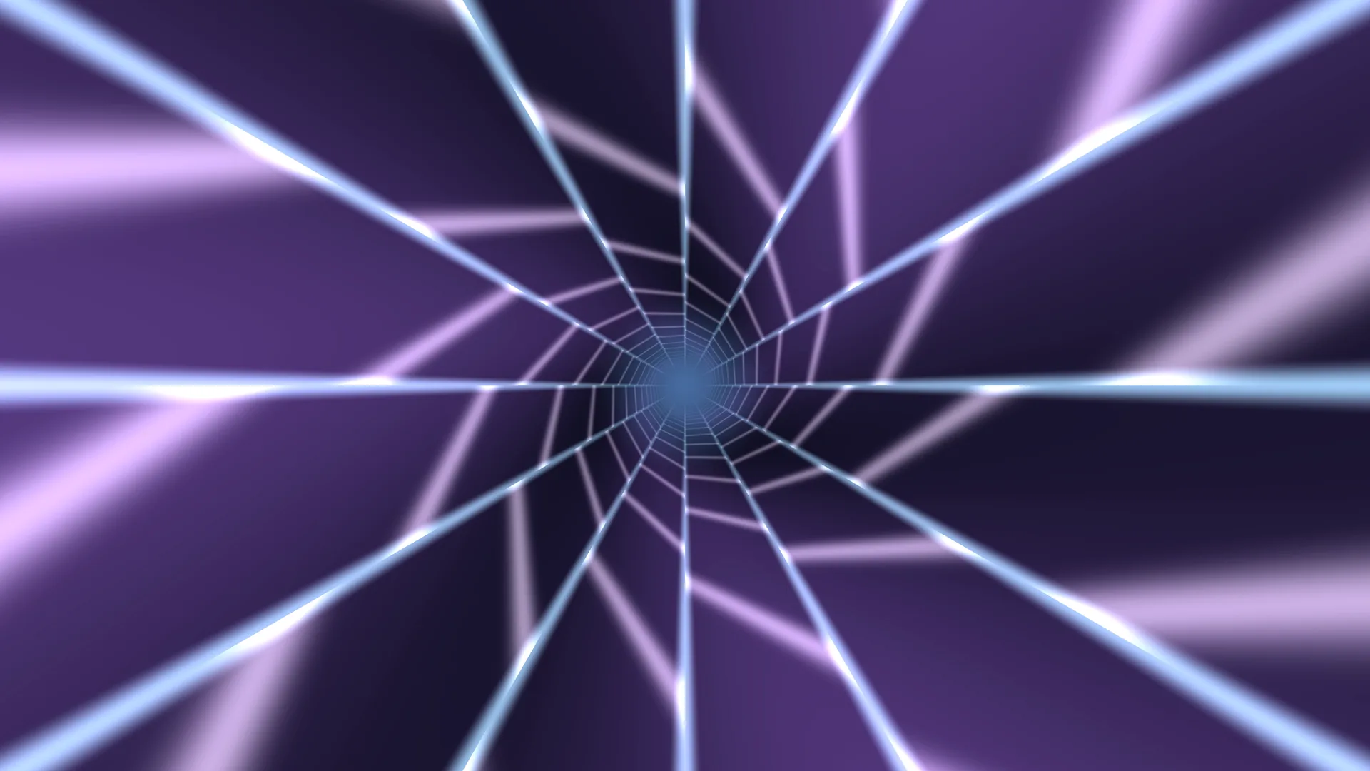 Radial violet tunnel with luminous grid lines — free 3840x2160 4K wallpaper image