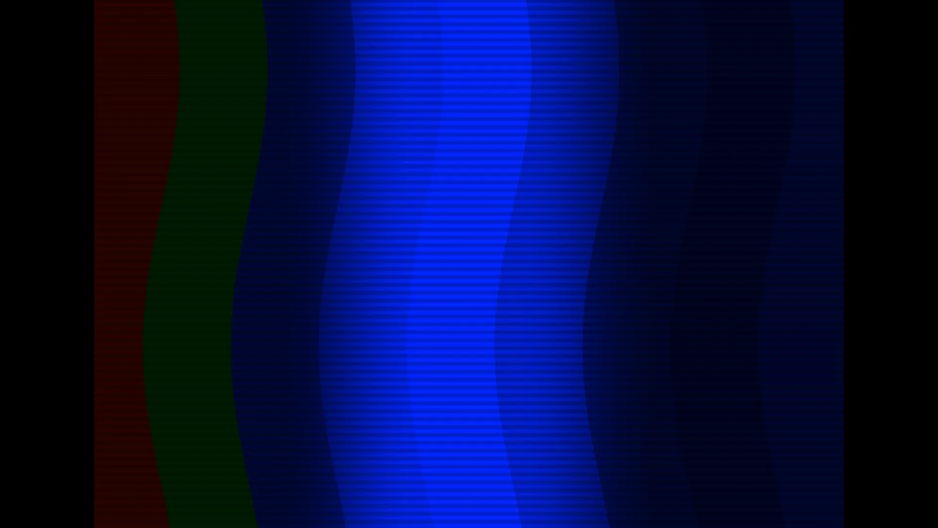 Curved blue bands with horizontal scanline texture — free 3840x2160 4K wallpaper image