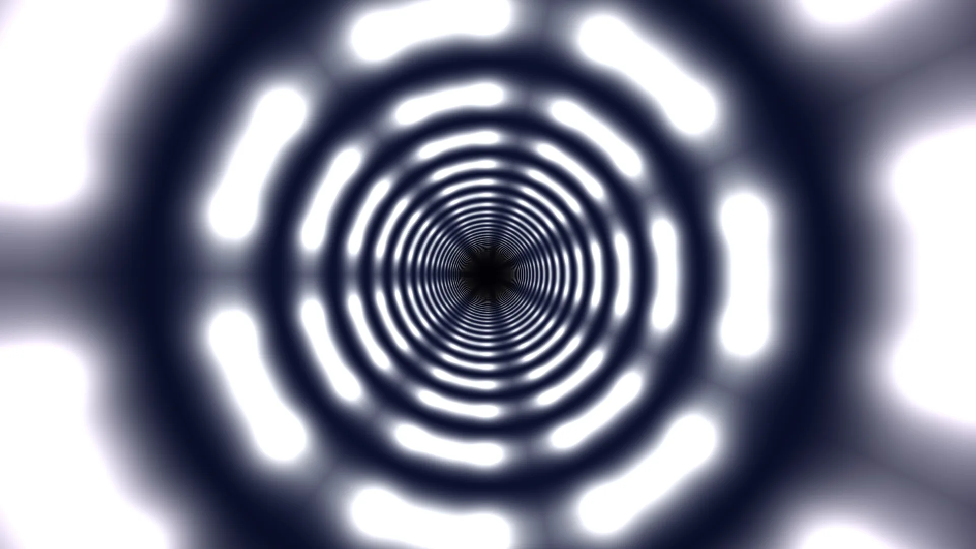 Concentric luminous rings in monochrome depth — free 3840x2160 4K wallpaper image