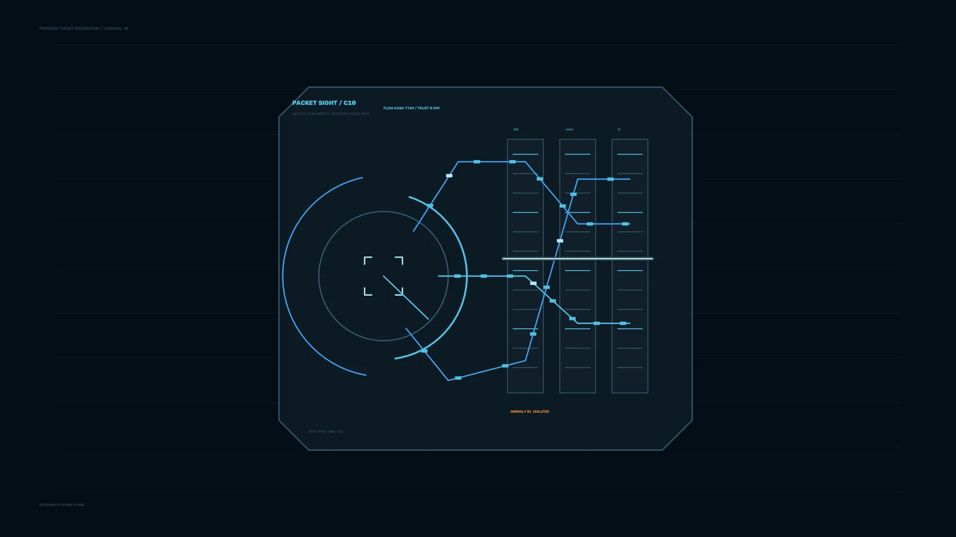 Blue circuit analysis panel on a dark grid — free 3840x2160 4K wallpaper image