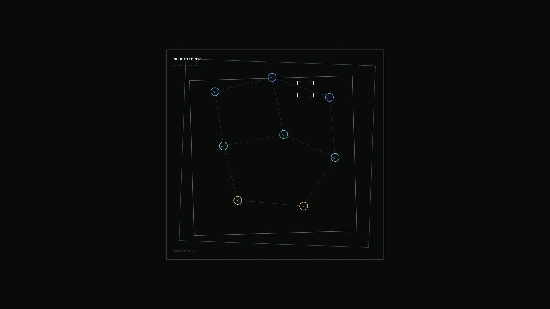 Node network diagram on a black field — free 3840x2160 4K wallpaper image