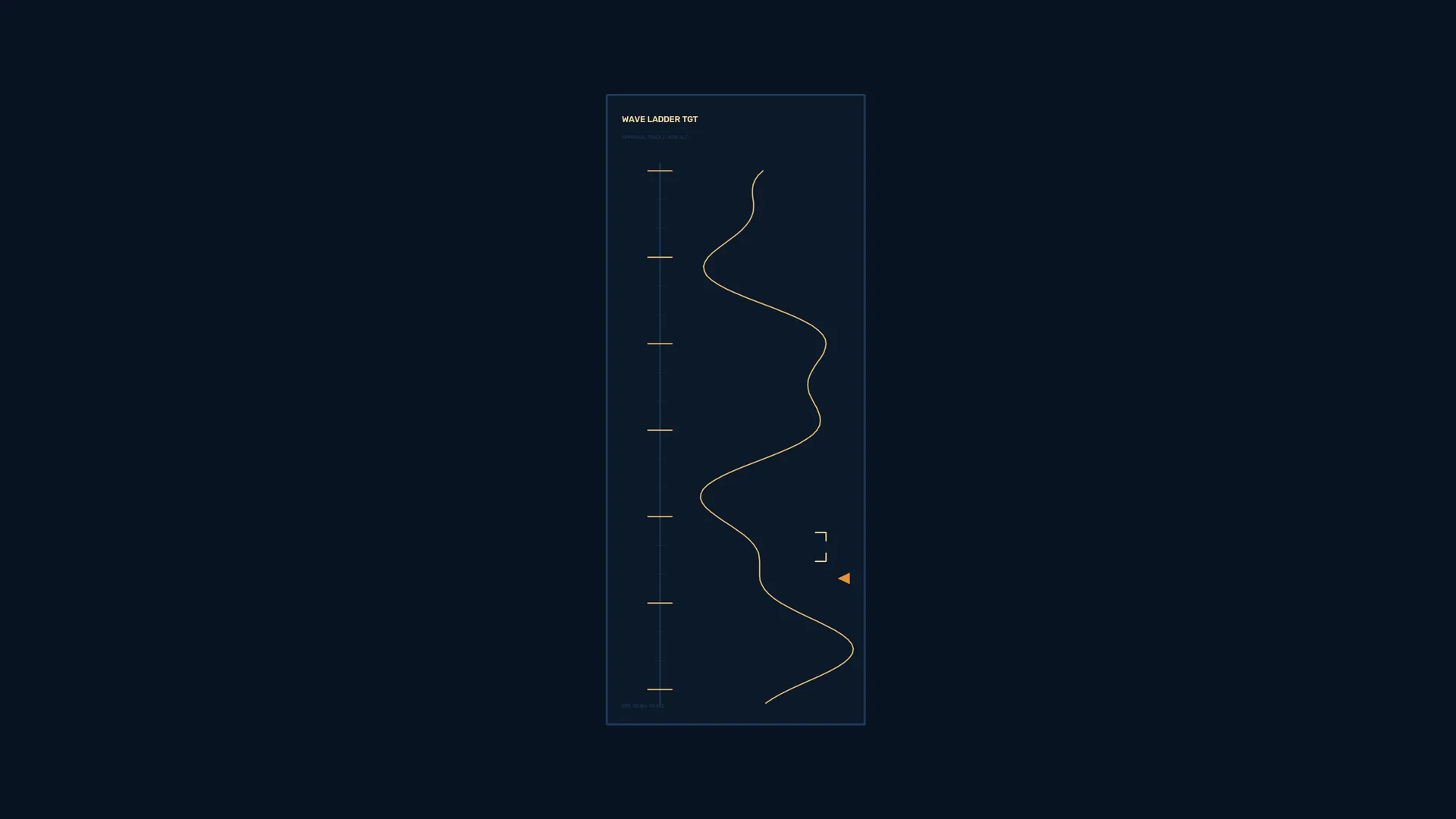 Navy wave ladder technical poster — free 3840x2160 4K wallpaper image