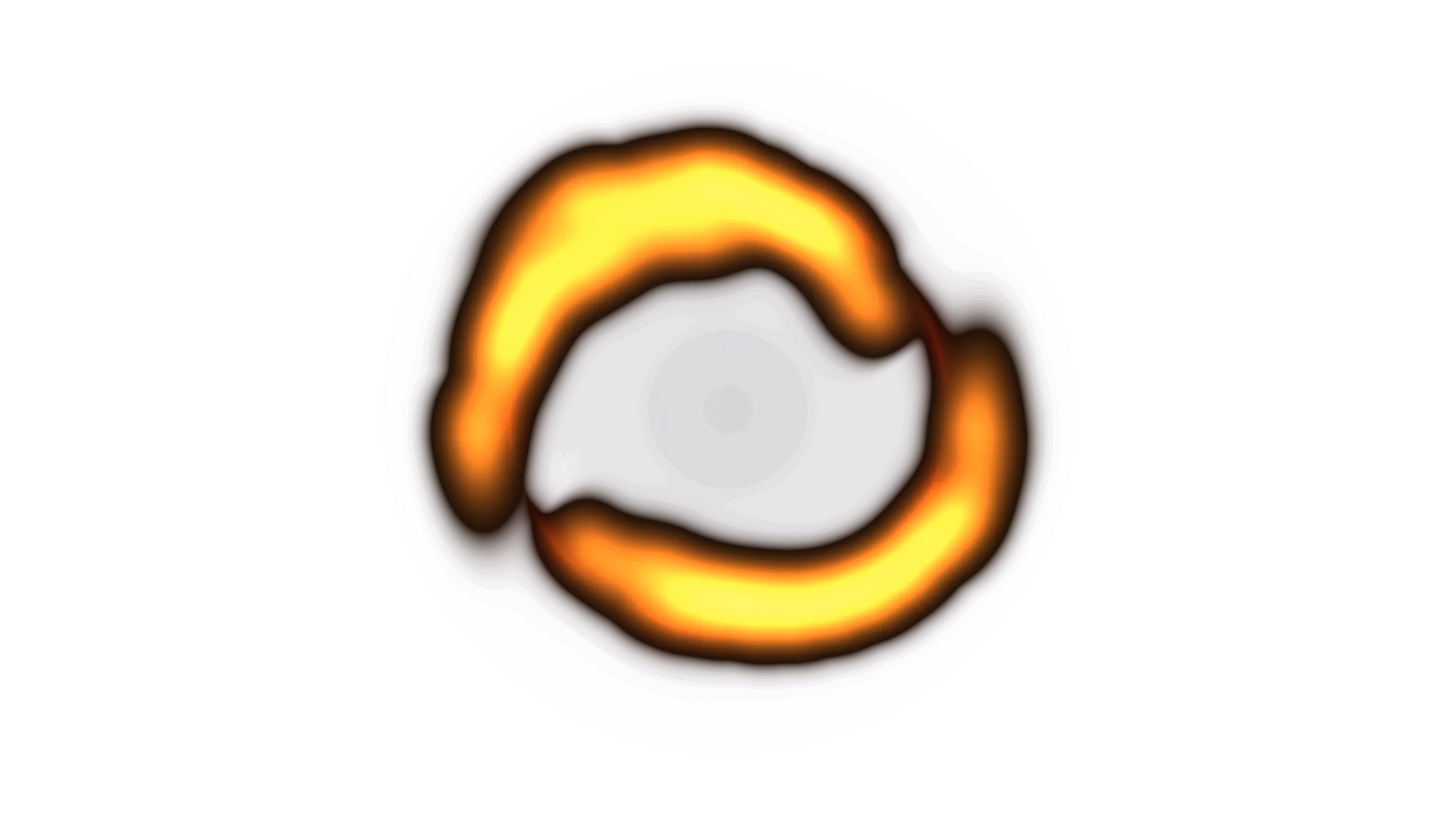 Glowing orange ring within a layered circular field — free 3840x2160 4K wallpaper image
