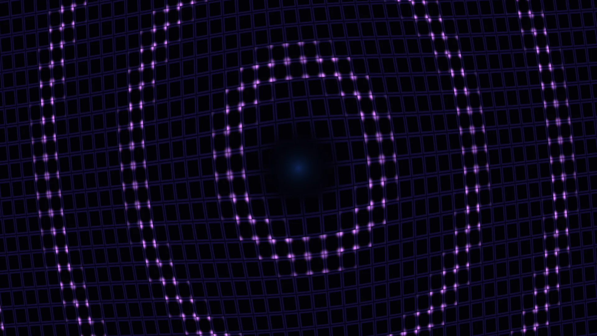 Violet Orbital Rings Over a Dark Grid — free 3840x2160 4K wallpaper image