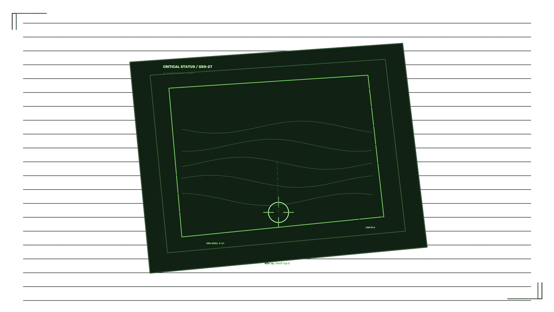 Green Tactical Tracking Grid With Target Marker — free 3840x2160 4K wallpaper image