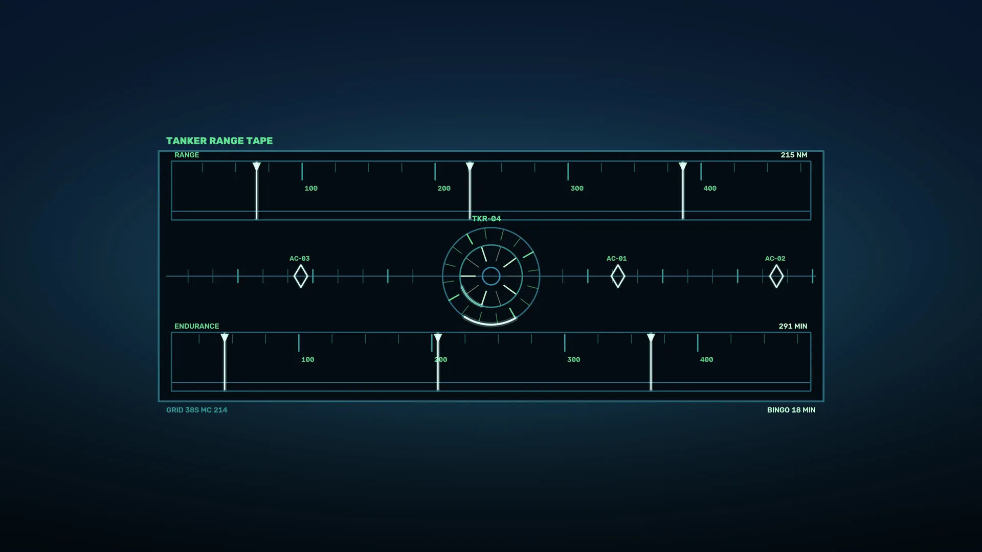 Tanker range tape with circular targeting display — free 3840x2160 4K wallpaper image