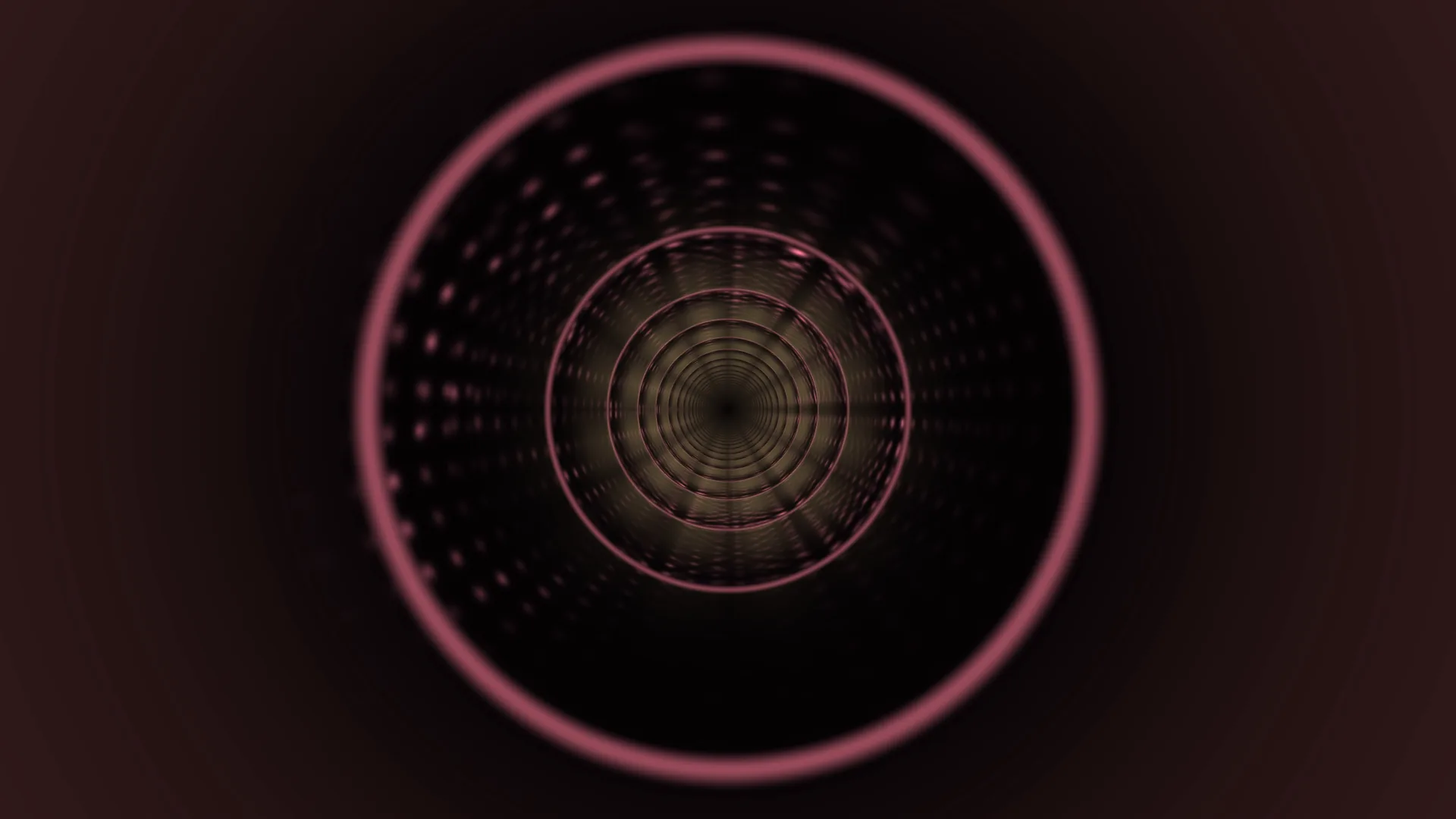 Concentric Pink Rings in a Dark Radial Tunnel — free 3840x2160 4K wallpaper image