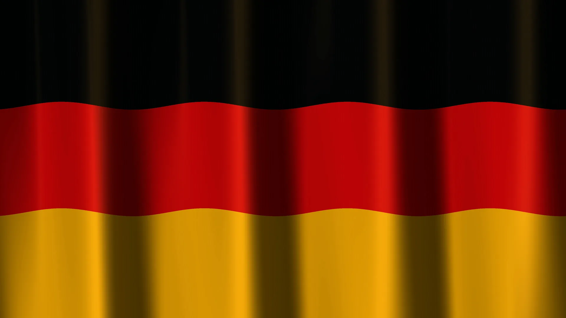 Wavy red and gold bands on a black field — free 3840x2160 4K wallpaper image