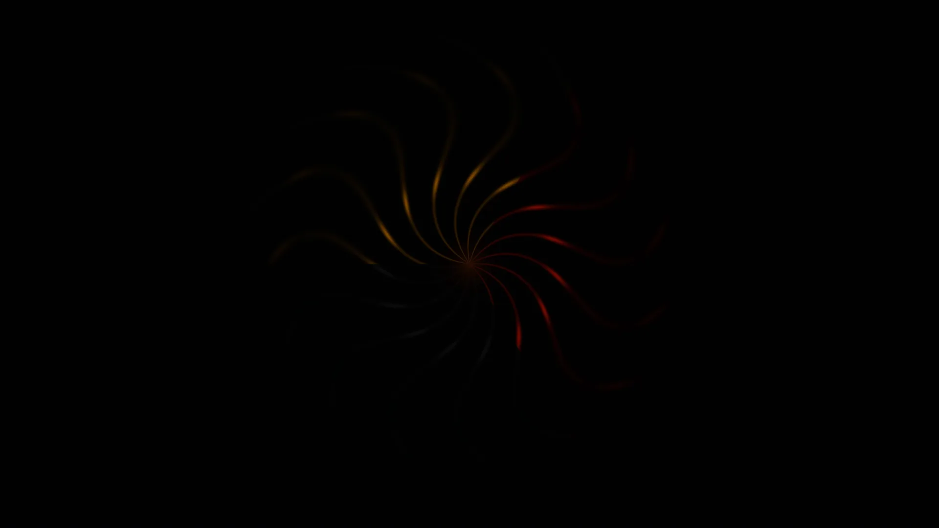 Luminous spiral curves on a black field — free 3840x2160 4K wallpaper image