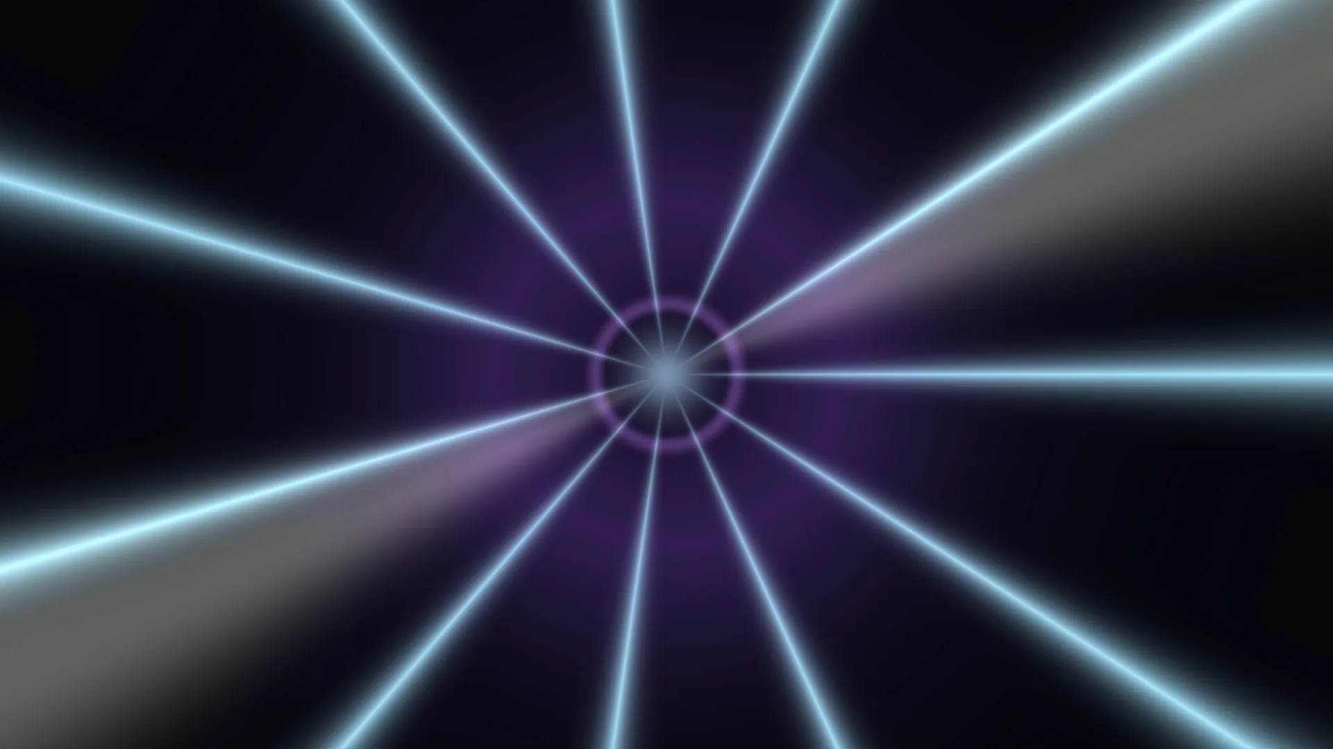 Radial blue light beams on a violet field — free 3840x2160 4K wallpaper image